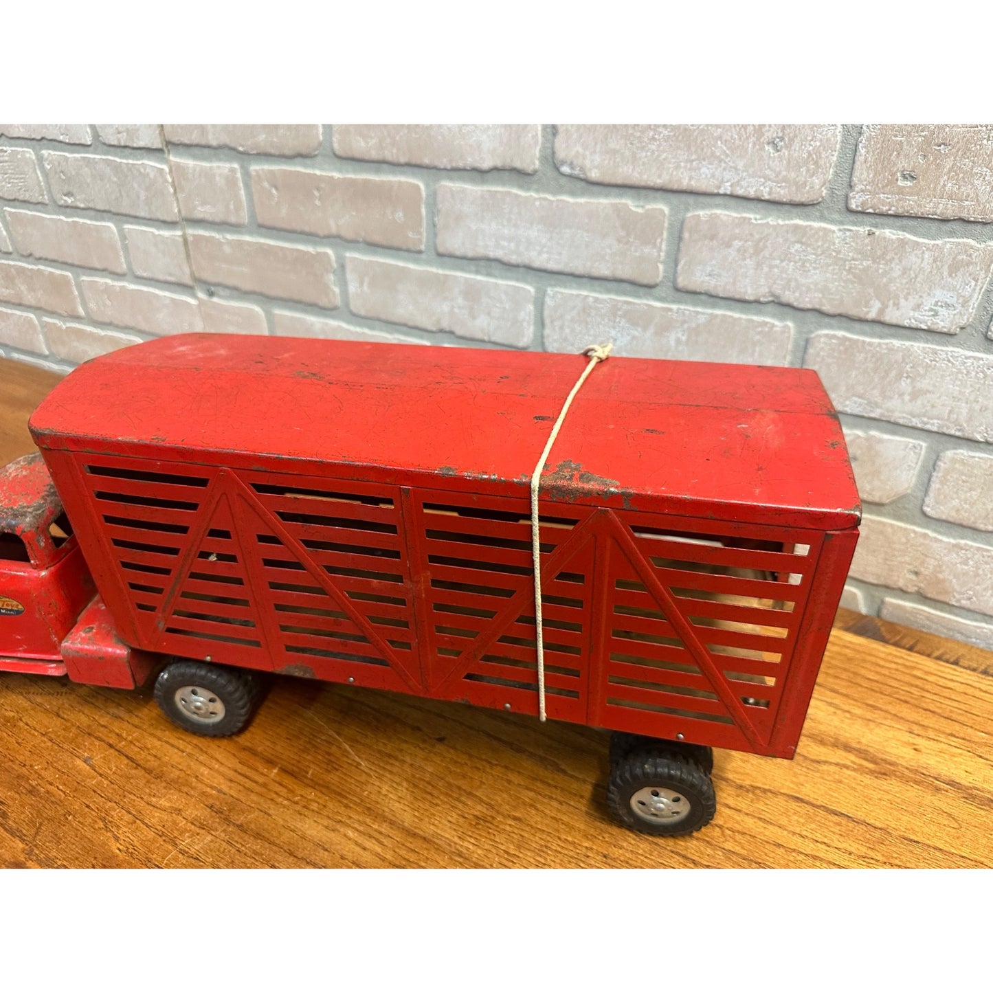 Vintage 1956 Tonka Toys Livestock Van / Cargo King - Tractor /Trailers