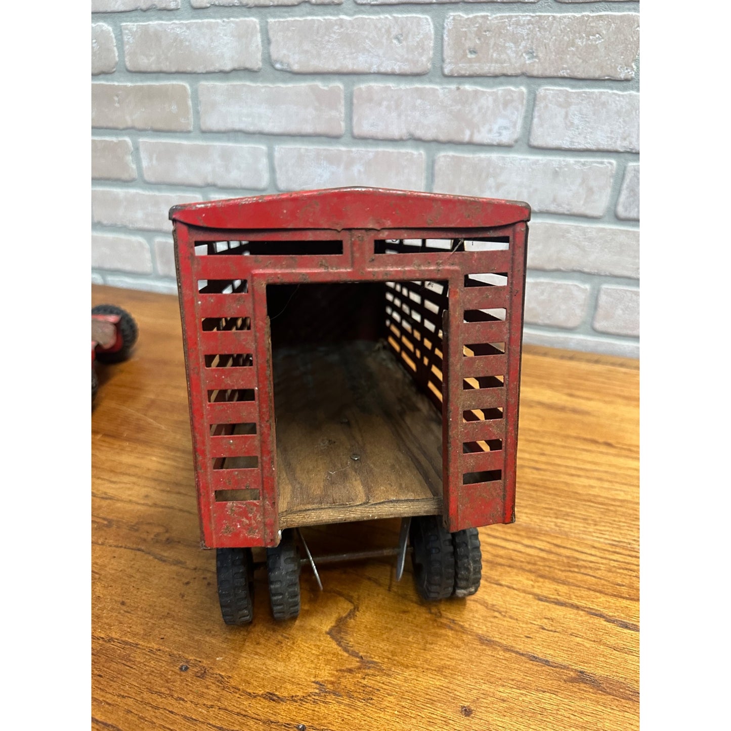Vintage 1956 Tonka Toys Livestock Van / Cargo King - Tractor /Trailers