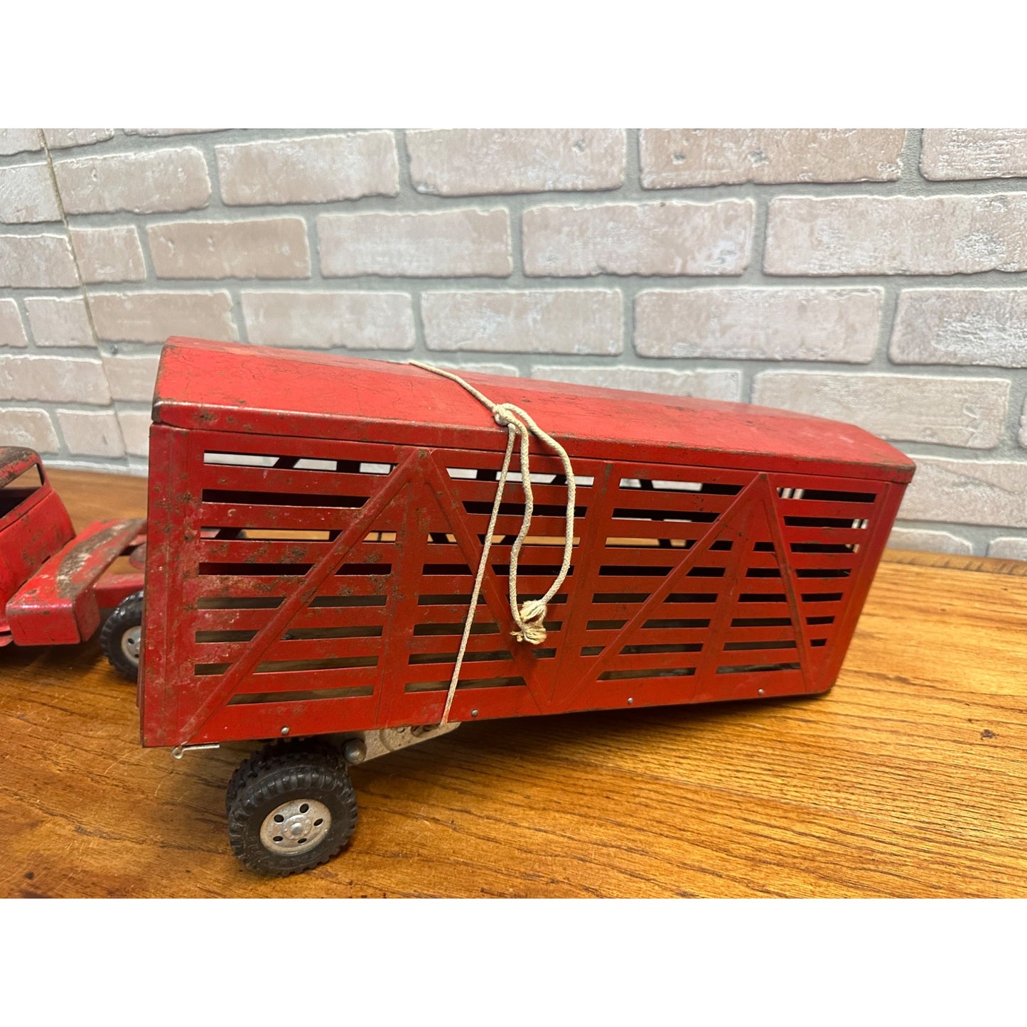 Vintage 1956 Tonka Toys Livestock Van / Cargo King - Tractor /Trailers