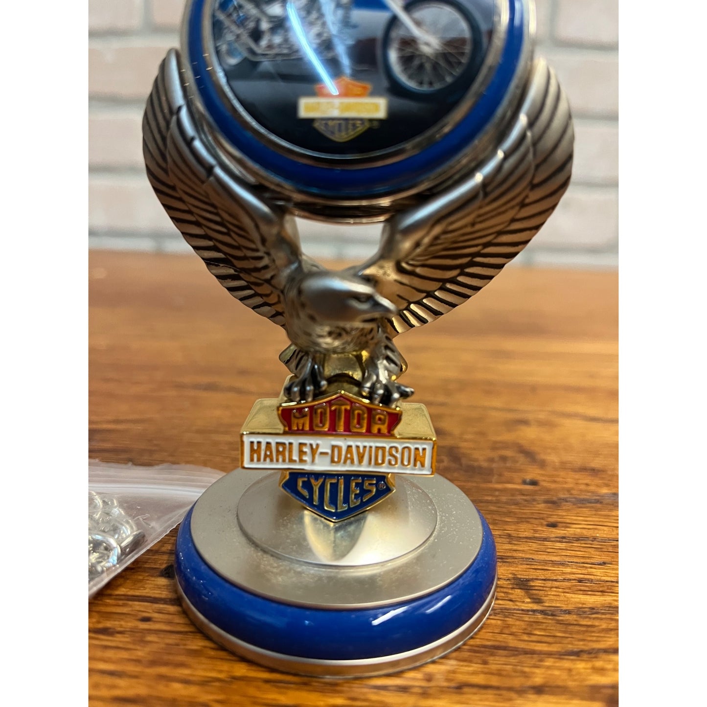 Franklin Mint Harley Davidson Pocket Watch w/ Stand Ultimate Chopper Edition
