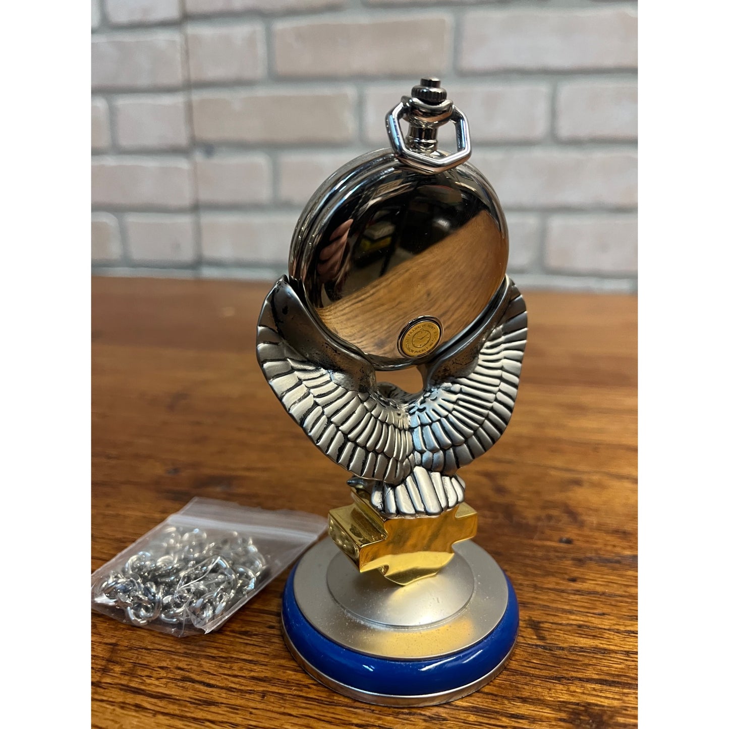 Franklin Mint Harley Davidson Pocket Watch w/ Stand Ultimate Chopper Edition