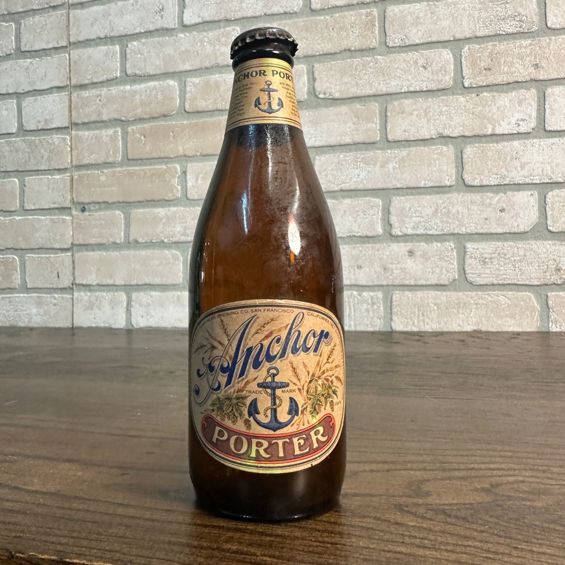 Rare Old Vintage "ANCHOR PORTER" Beer Bottle Anchor Brewing Co. San Francisco CA