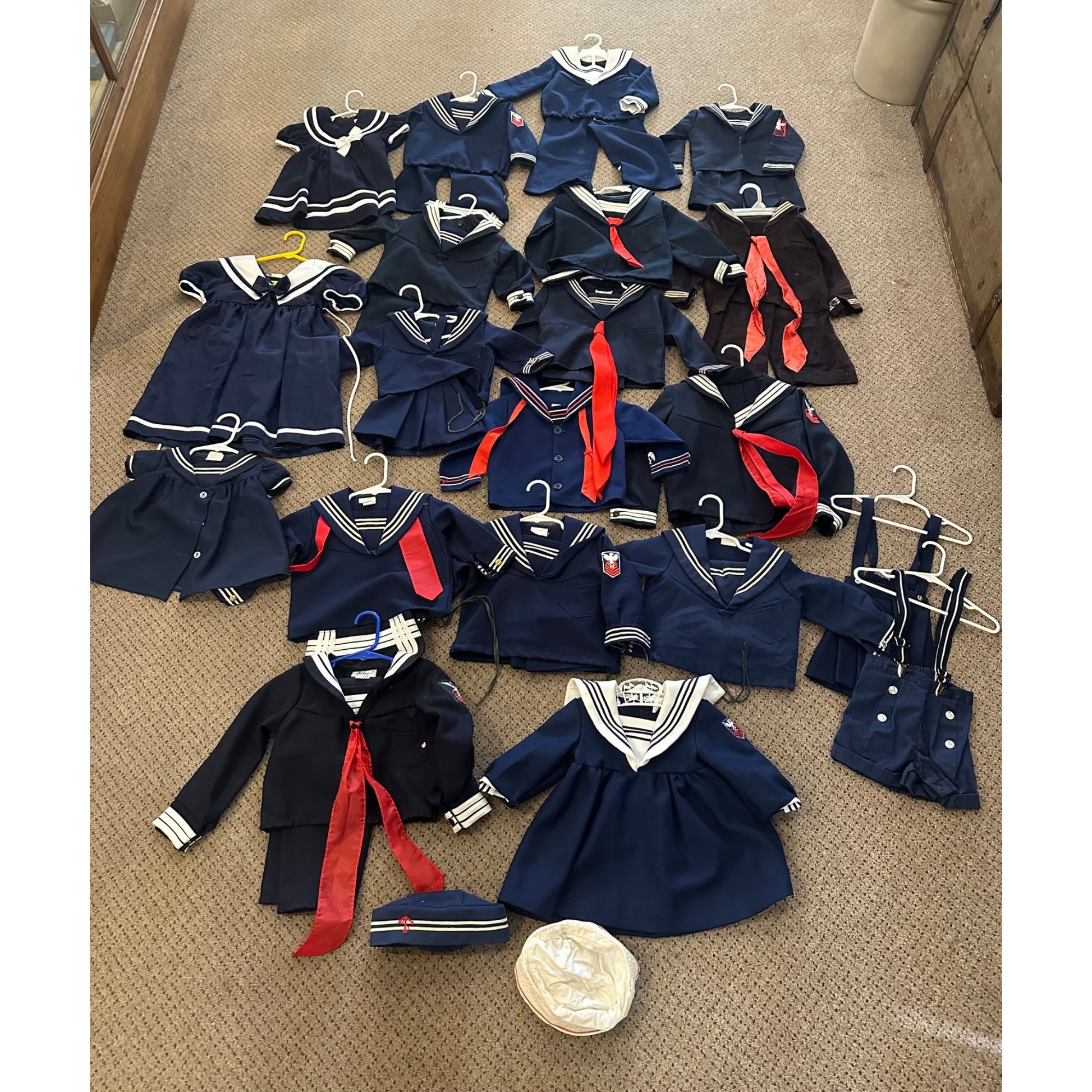 Huge Lot Baby Child's Sailor Navy Uniforms Outfits Dressers 2T 4T 24 Months