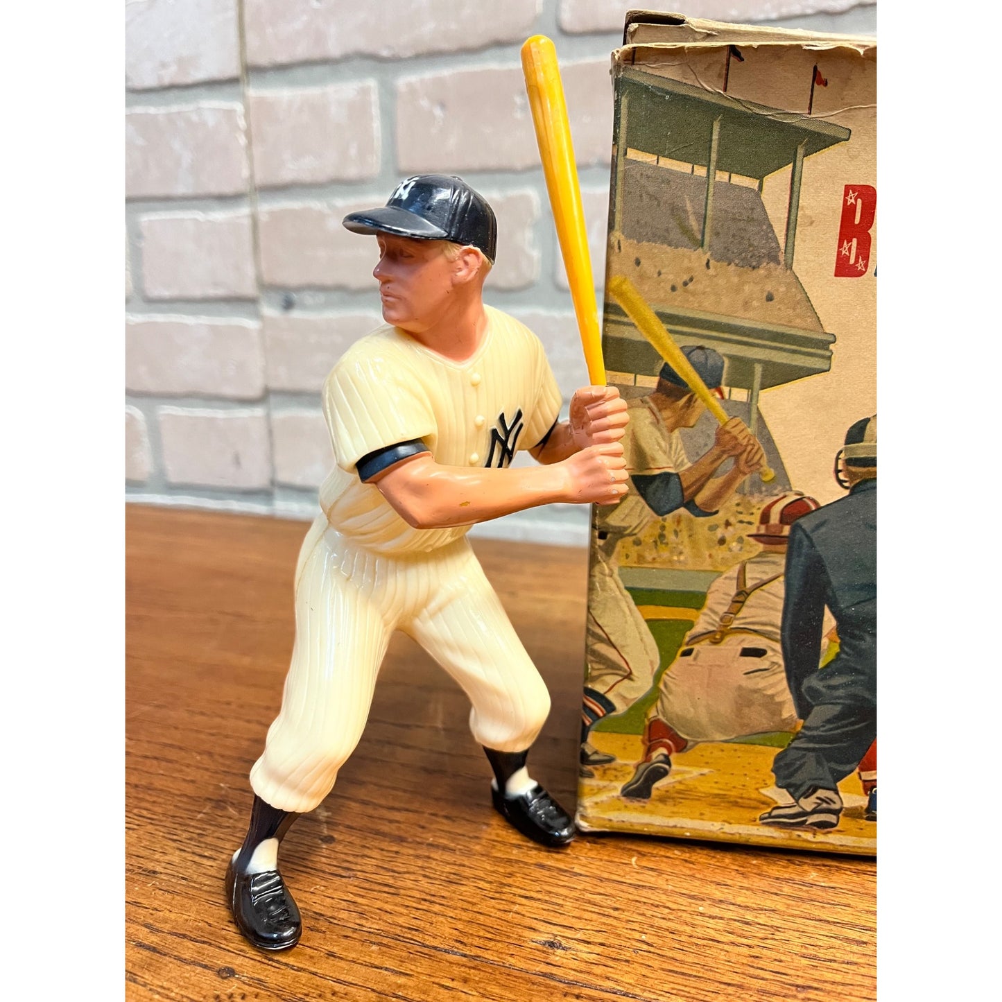 Original 1958 Mickey Mantle Hartland Plastic Figure w/ Box Yankees #910