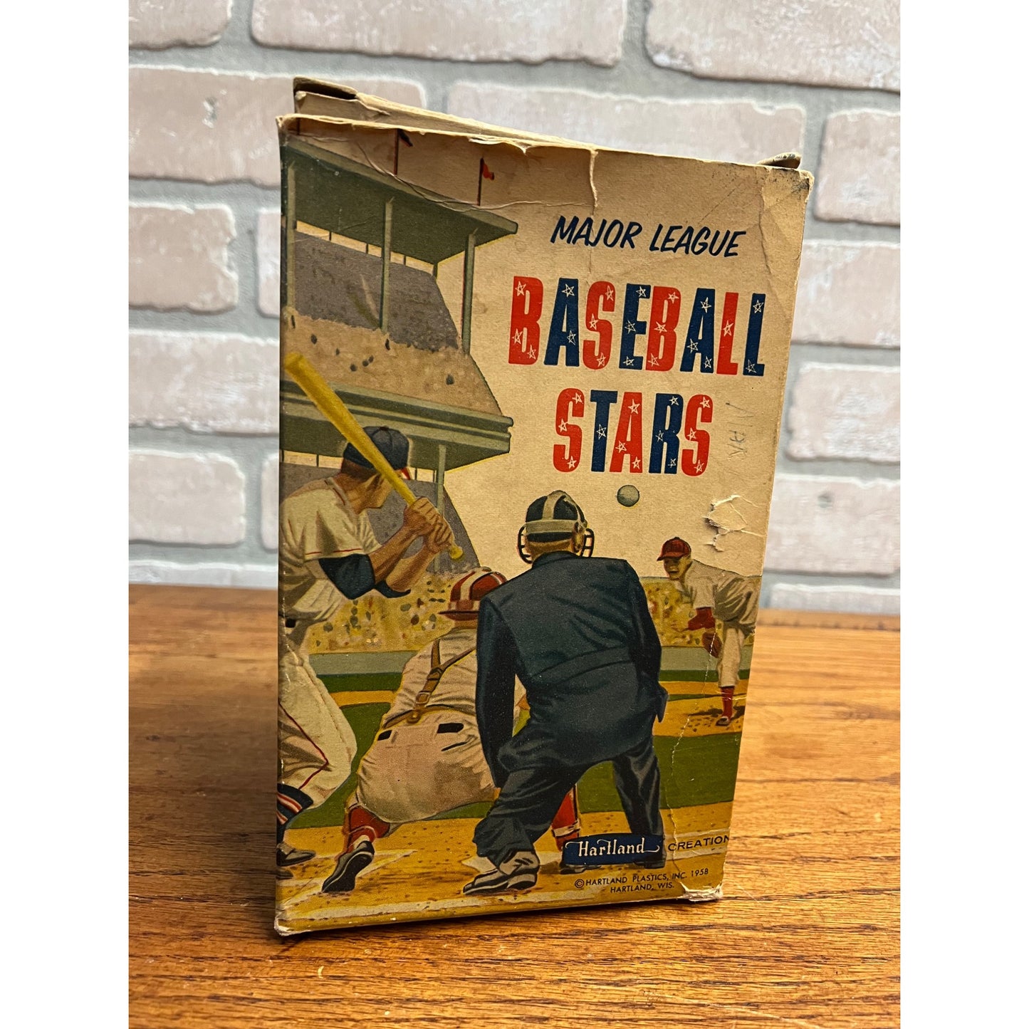 Original 1958 Mickey Mantle Hartland Plastic Figure w/ Box Yankees #910