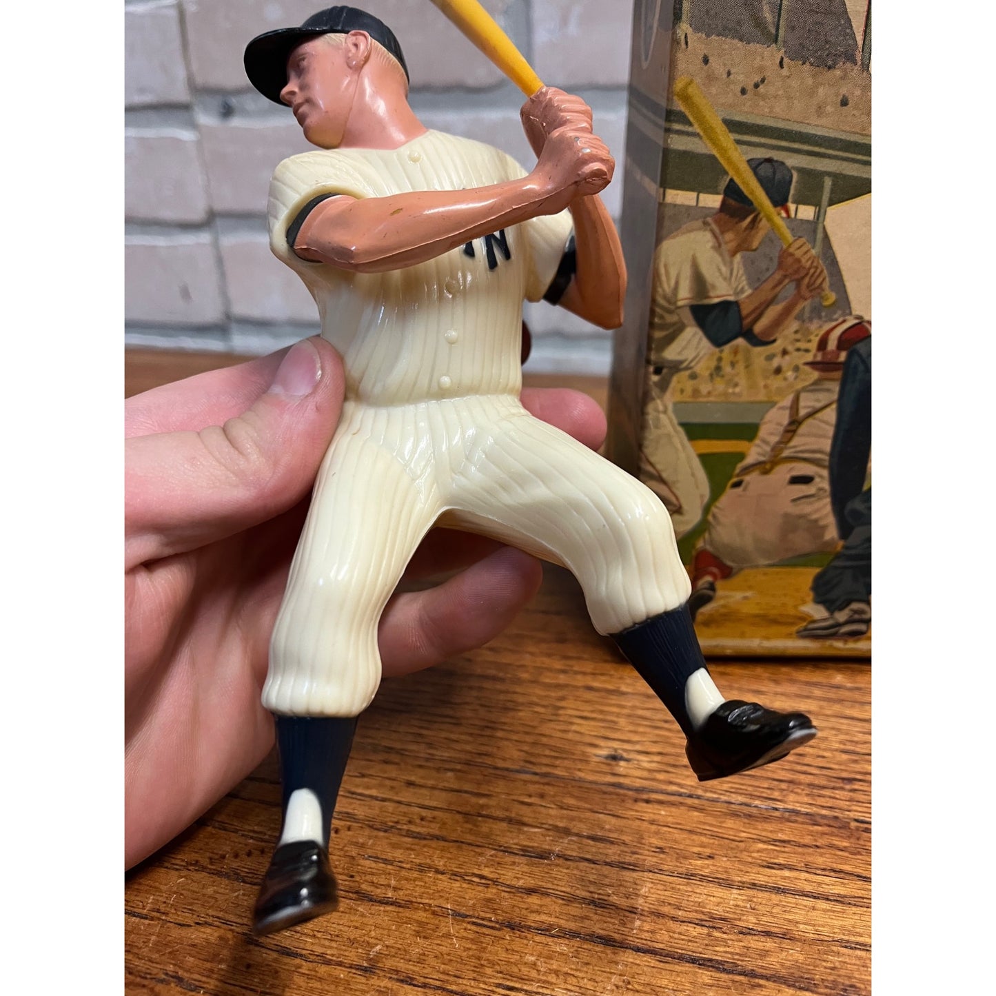 Original 1958 Mickey Mantle Hartland Plastic Figure w/ Box Yankees #910