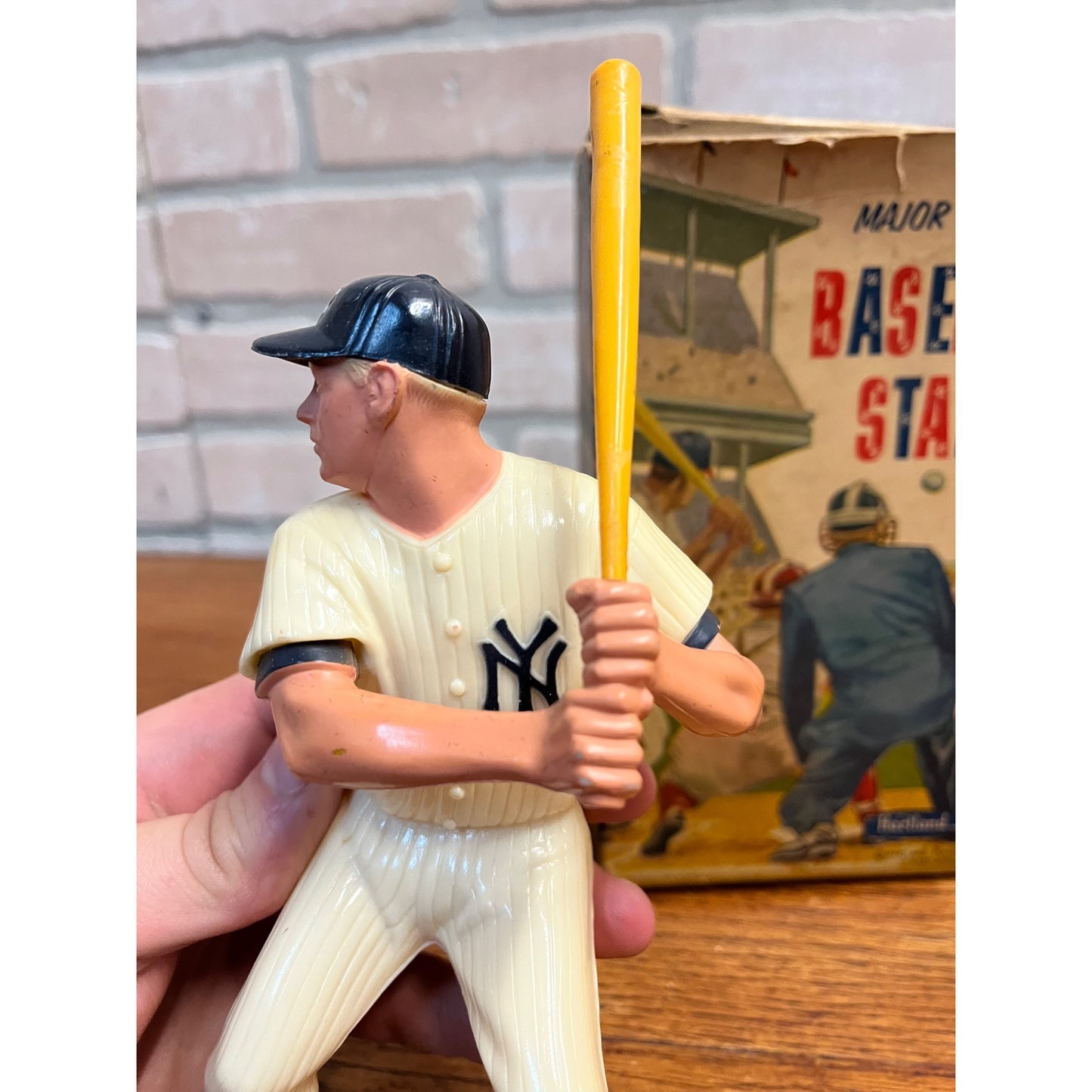 Original 1958 Mickey Mantle Hartland Plastic Figure w/ Box Yankees #910