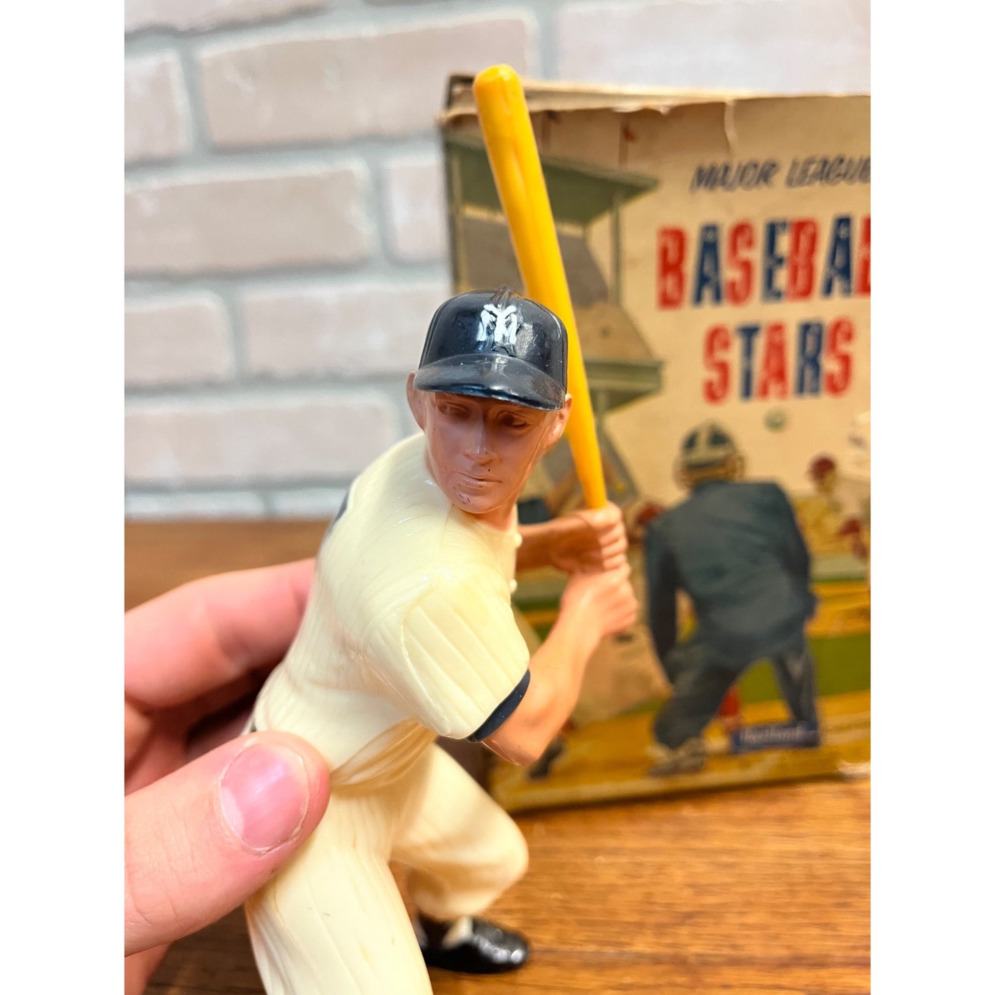 Original 1958 Mickey Mantle Hartland Plastic Figure w/ Box Yankees #910