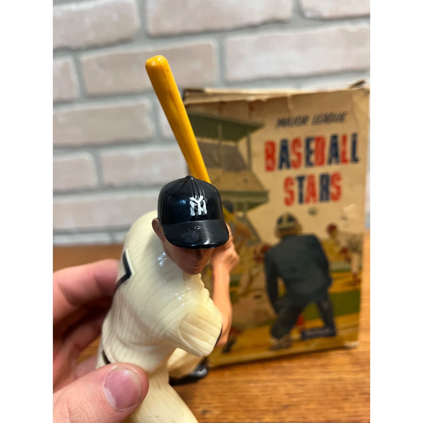 Original 1958 Mickey Mantle Hartland Plastic Figure w/ Box Yankees #910