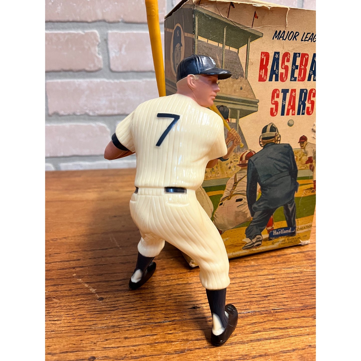 Original 1958 Mickey Mantle Hartland Plastic Figure w/ Box Yankees #910