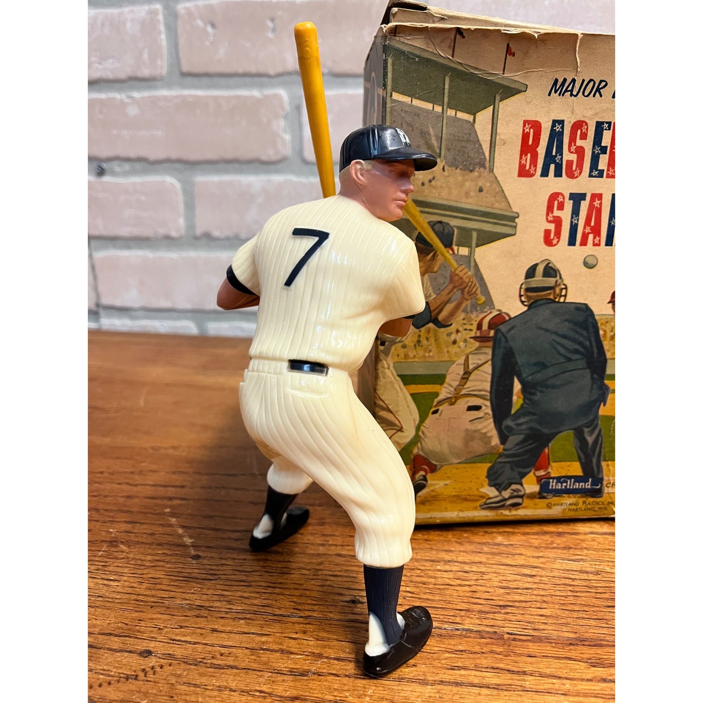 Original 1958 Mickey Mantle Hartland Plastic Figure w/ Box Yankees #910