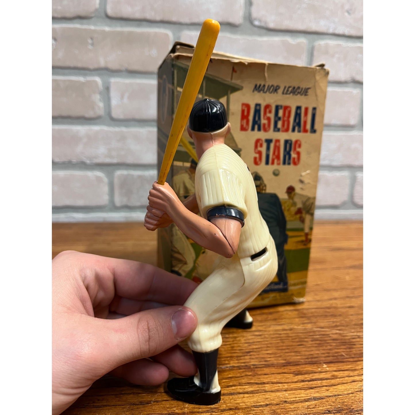 Original 1958 Mickey Mantle Hartland Plastic Figure w/ Box Yankees #910