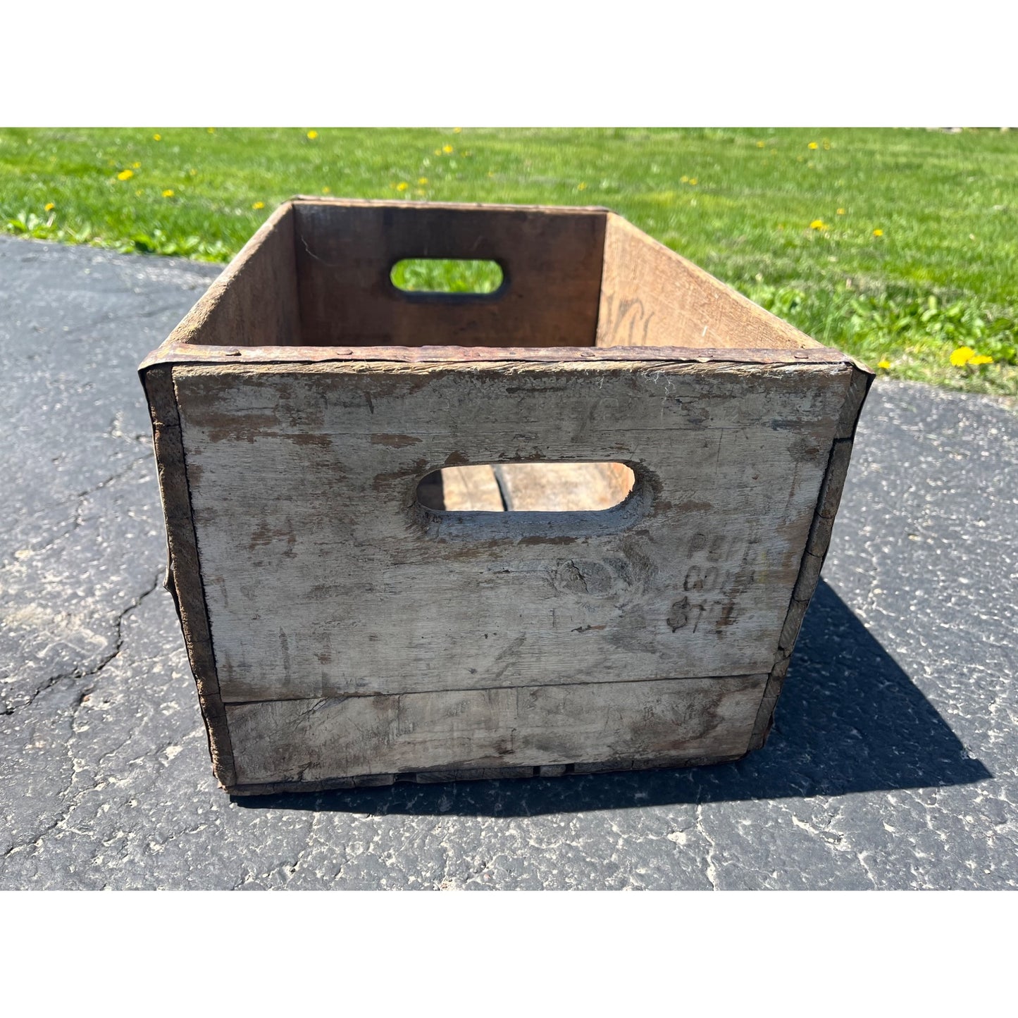 Vintage 1950s Pepsi Cola Soda Wooden Bottle Crate Case Wood Advertising