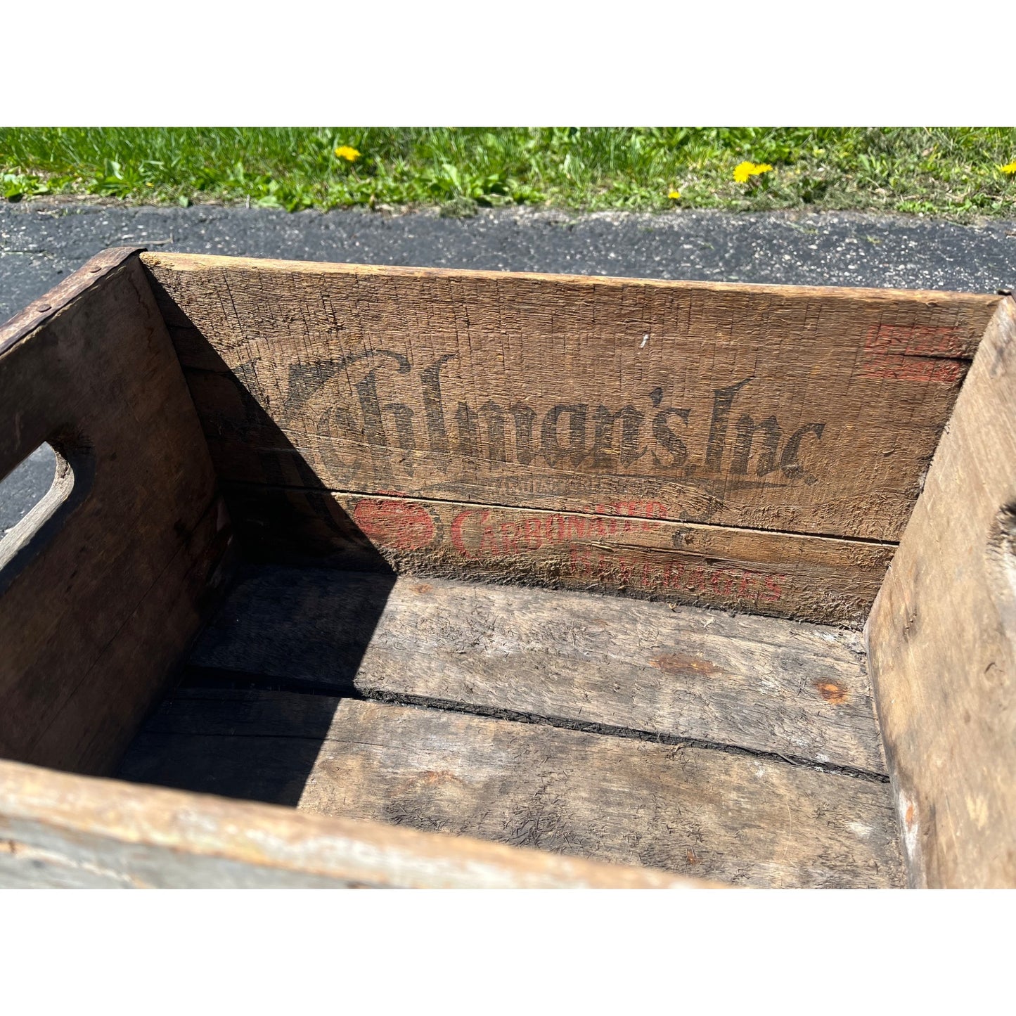Vintage 1950s Pepsi Cola Soda Wooden Bottle Crate Case Wood Advertising