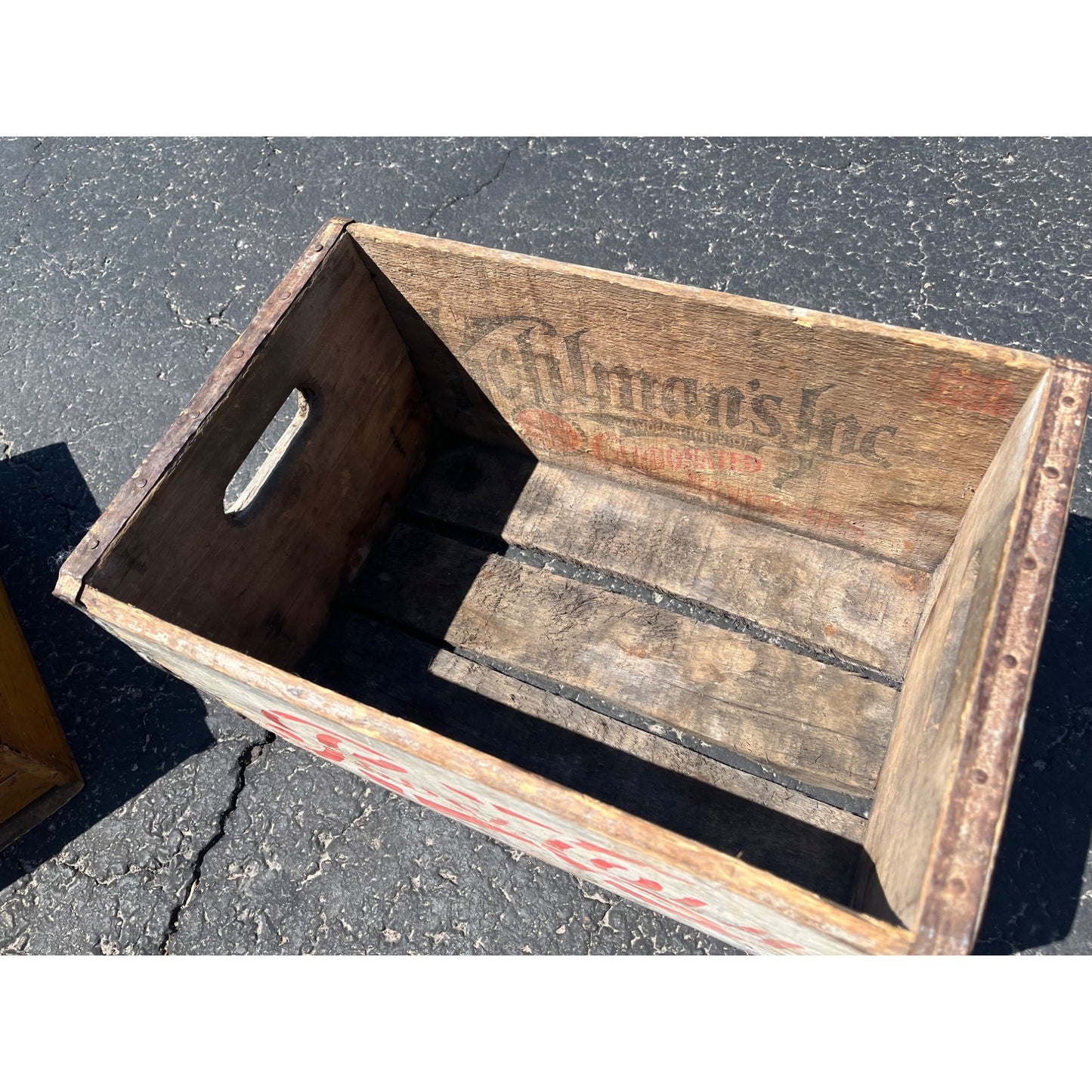 Vintage 1950s Pepsi Cola Soda Wooden Bottle Crate Case Wood Advertising