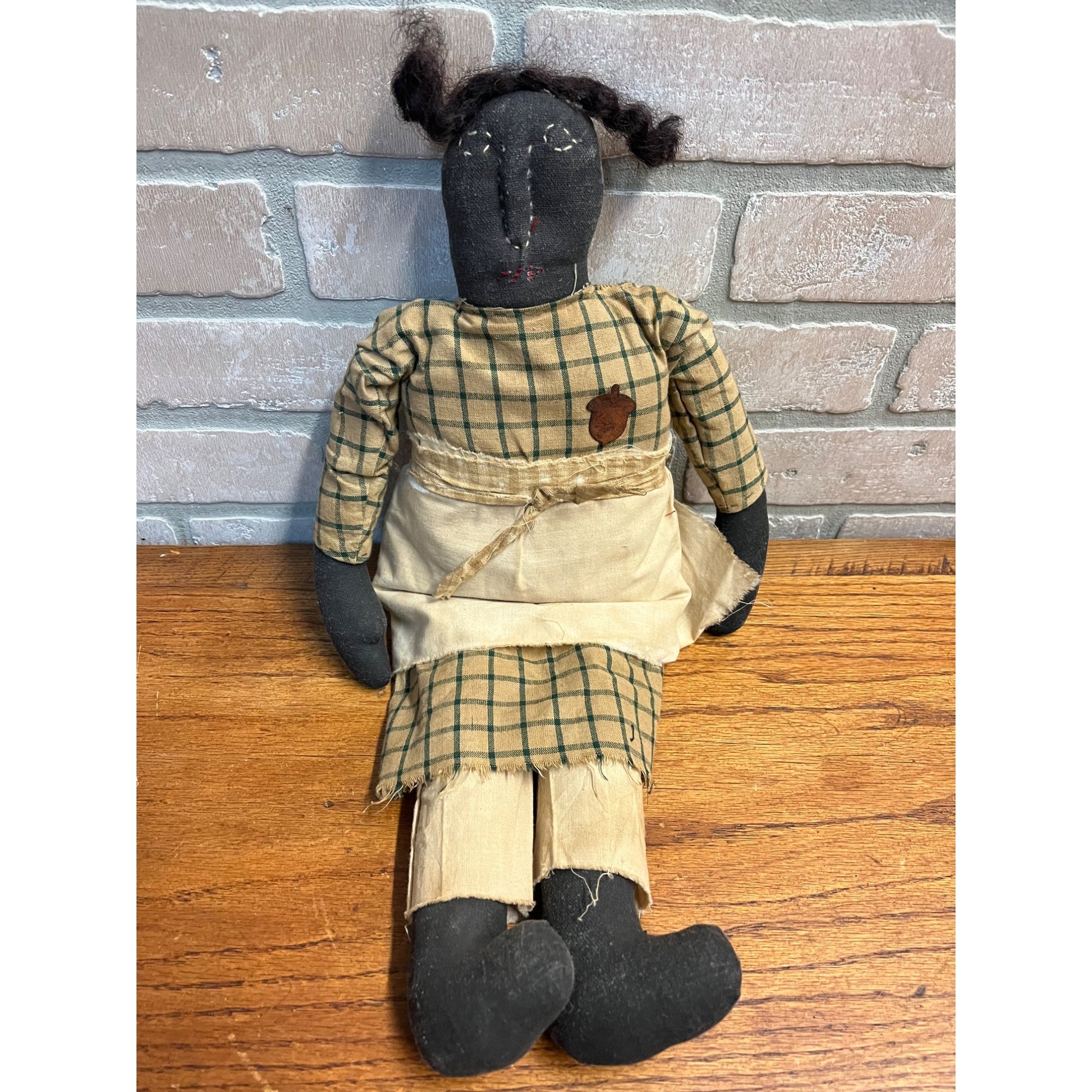 Primitive Black African American Folk Art Rag Doll Handmade Vintage Antique