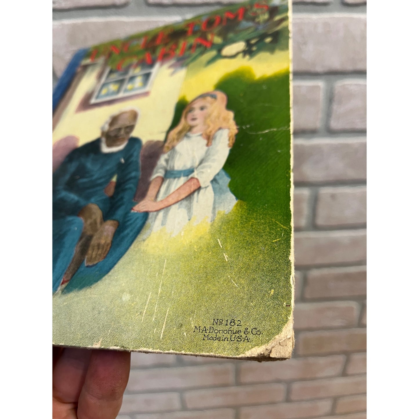Vintage c1910s Uncle Tom's Cabin Childrens Book Hardcover Donohue Young Folks