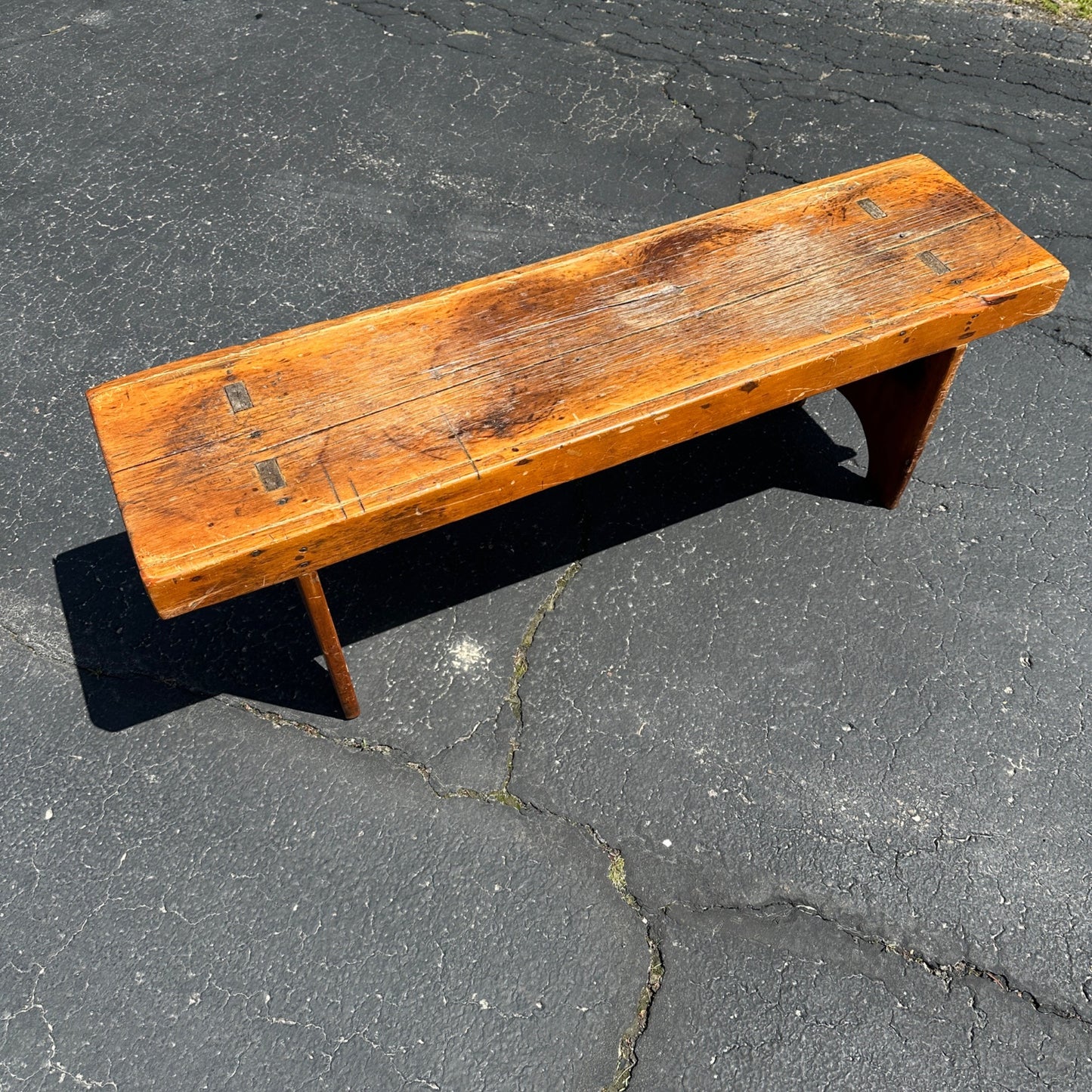 Antique Primtive Bench Entry Way Hallway Rustic Farmhouse Country