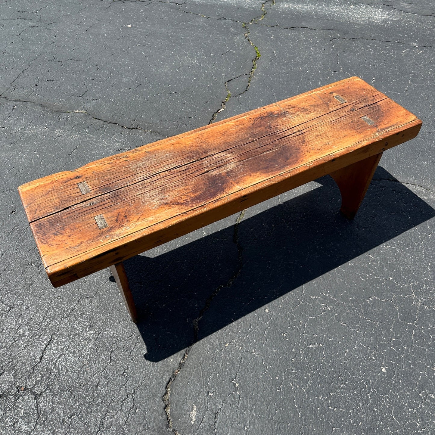 Antique Primtive Bench Entry Way Hallway Rustic Farmhouse Country
