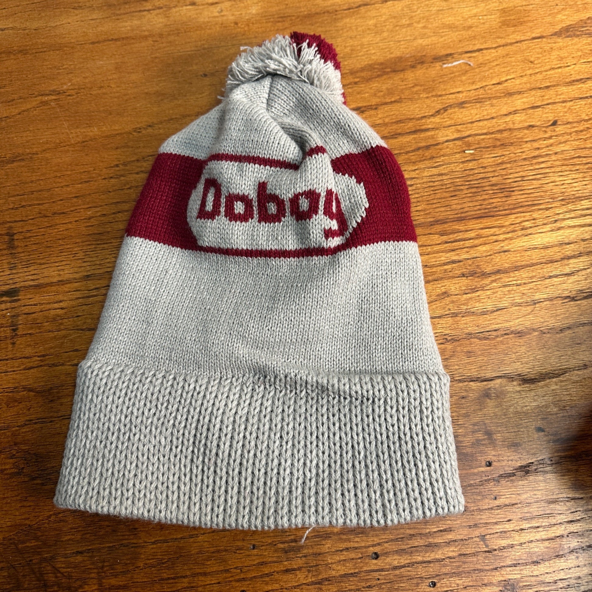 Vintage Doboy Farm Seed Winter Pom Pom Hat Agricultural Farming