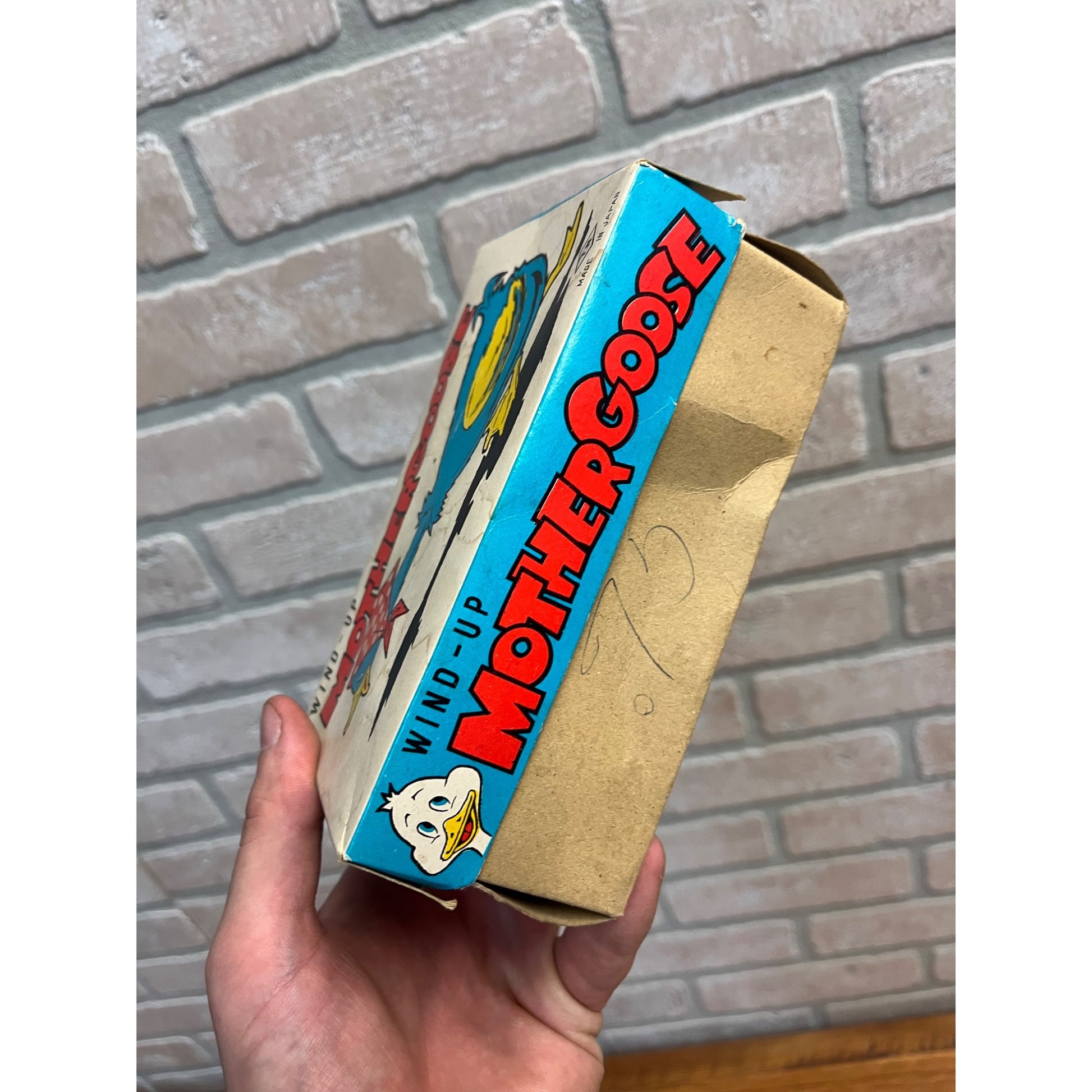 RARE Vintage 1960s Mother Goose Windup Child's Toy w/ Box Nomura Japan