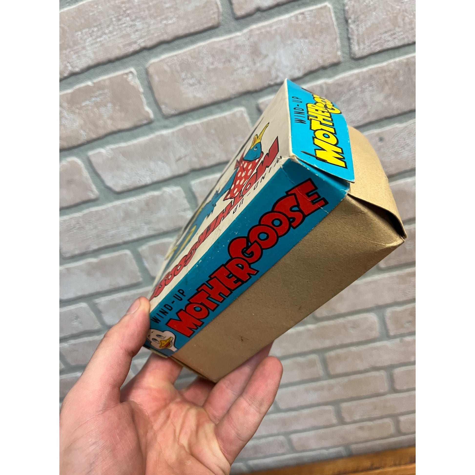 RARE Vintage 1960s Mother Goose Windup Child's Toy w/ Box Nomura Japan