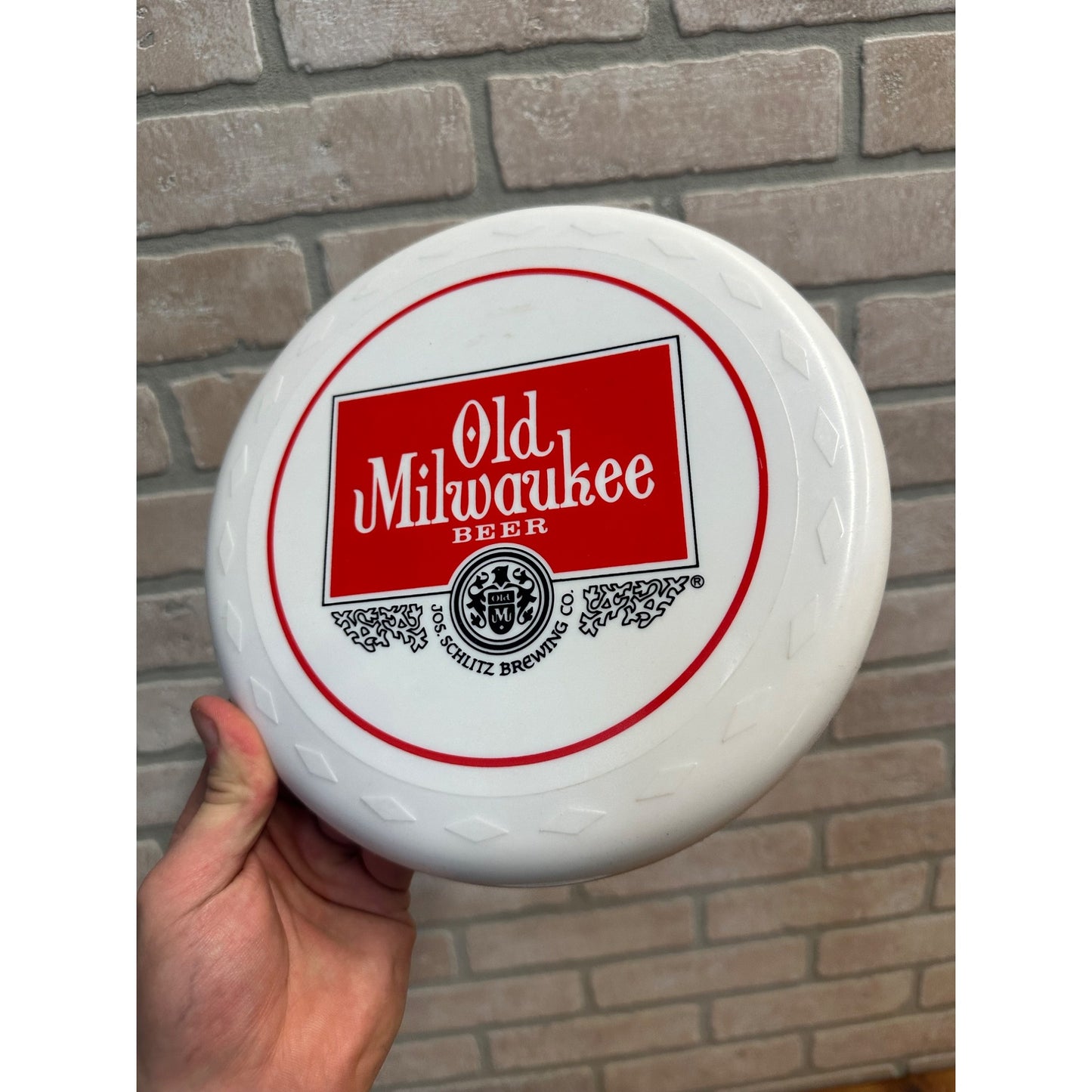 Vintage Old Milwaukee Beer & Schlitz Light Plastic 9" Promo Frisbees Discs