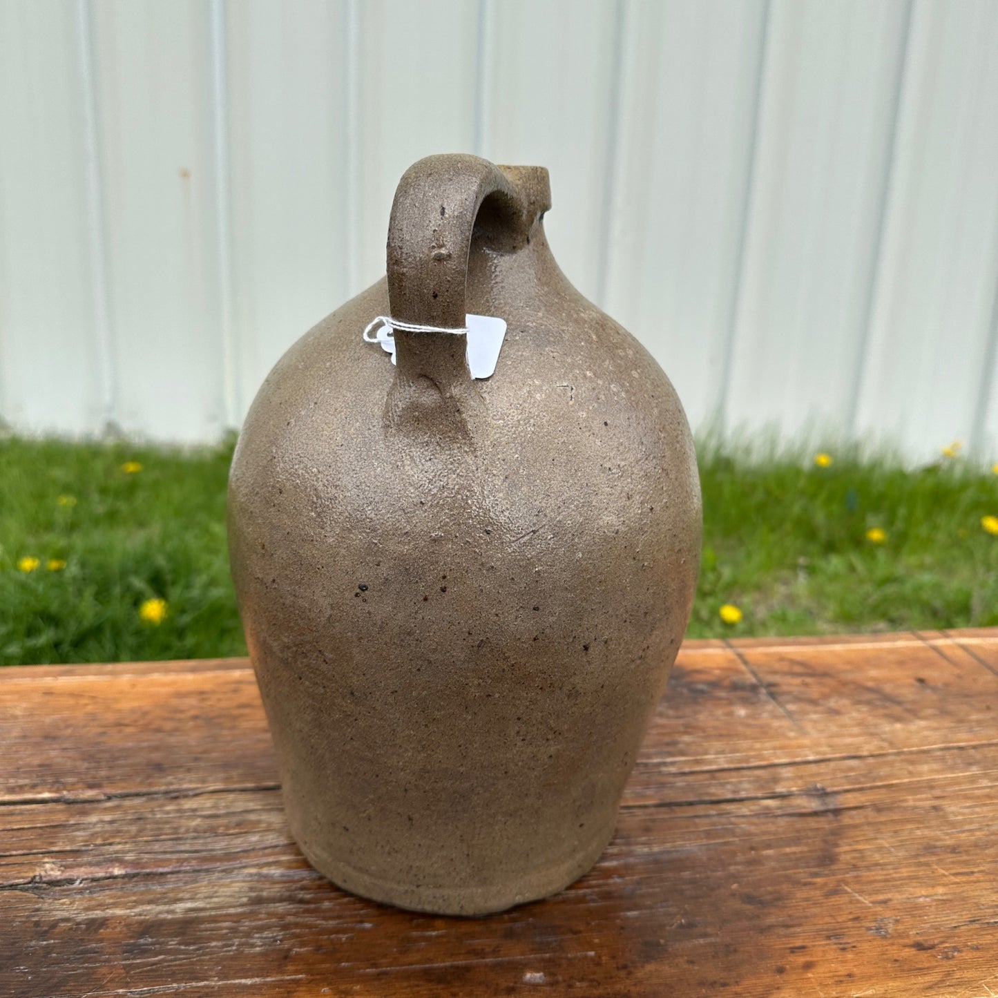 Antique 2 Gallon C. Hermann Milwaukee Stoneware Jug Ovoid Salt Glaze Early Pottery