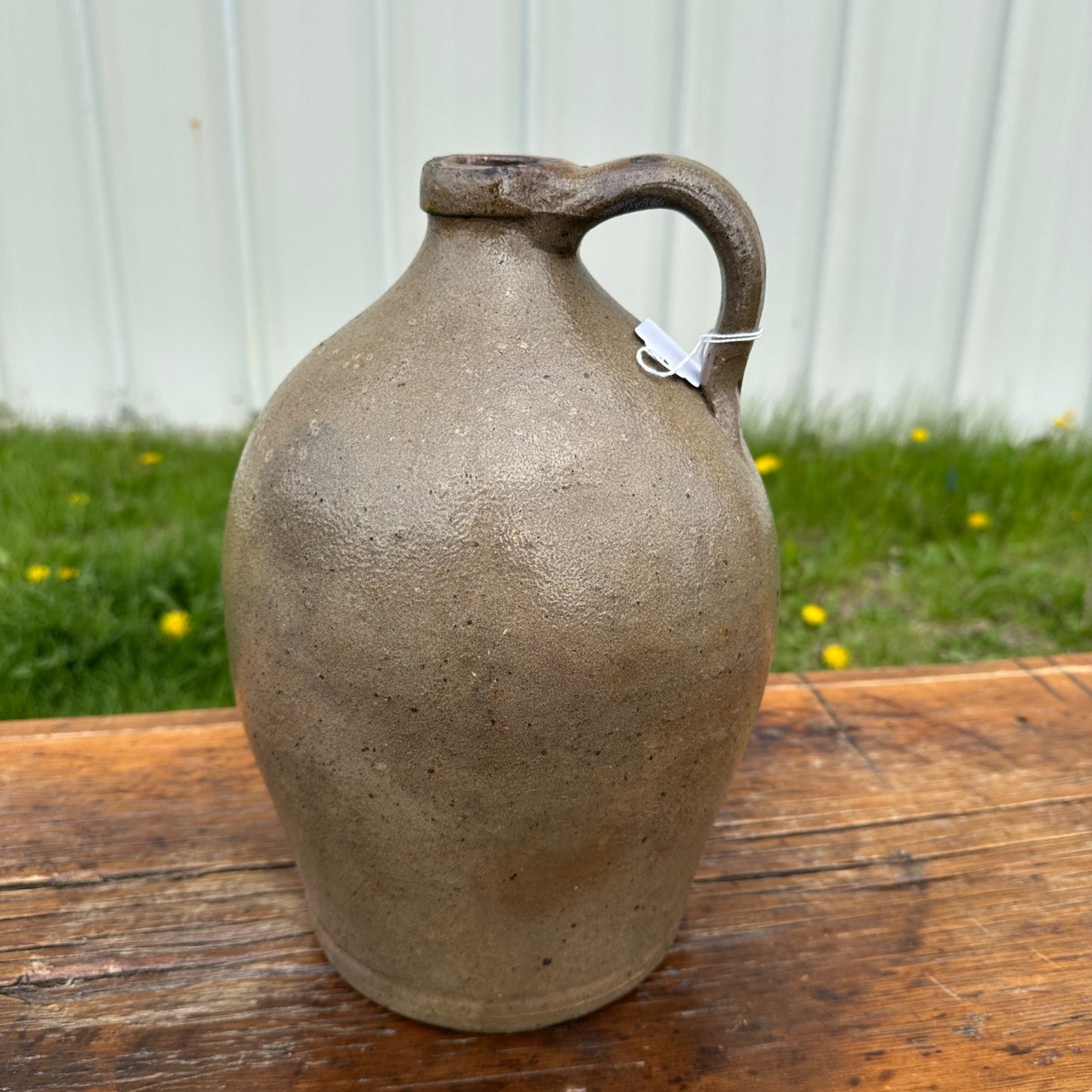 Antique 2 Gallon C. Hermann Milwaukee Stoneware Jug Ovoid Salt Glaze Early Pottery