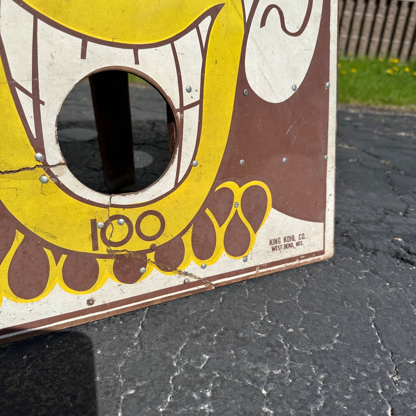 Vintage King Kohl Bean Bag Toss Game West Bend Wis