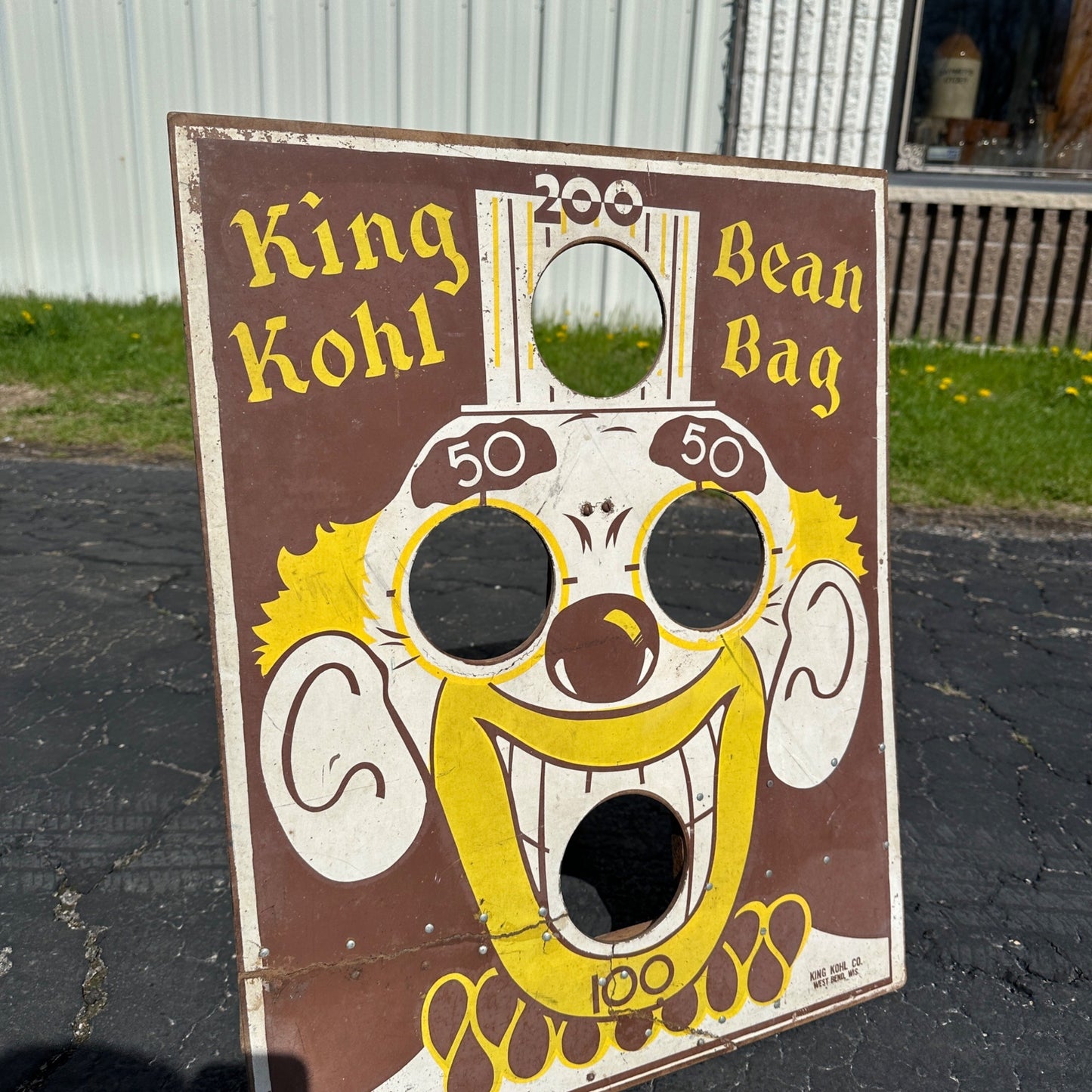 Vintage King Kohl Bean Bag Toss Game West Bend Wis