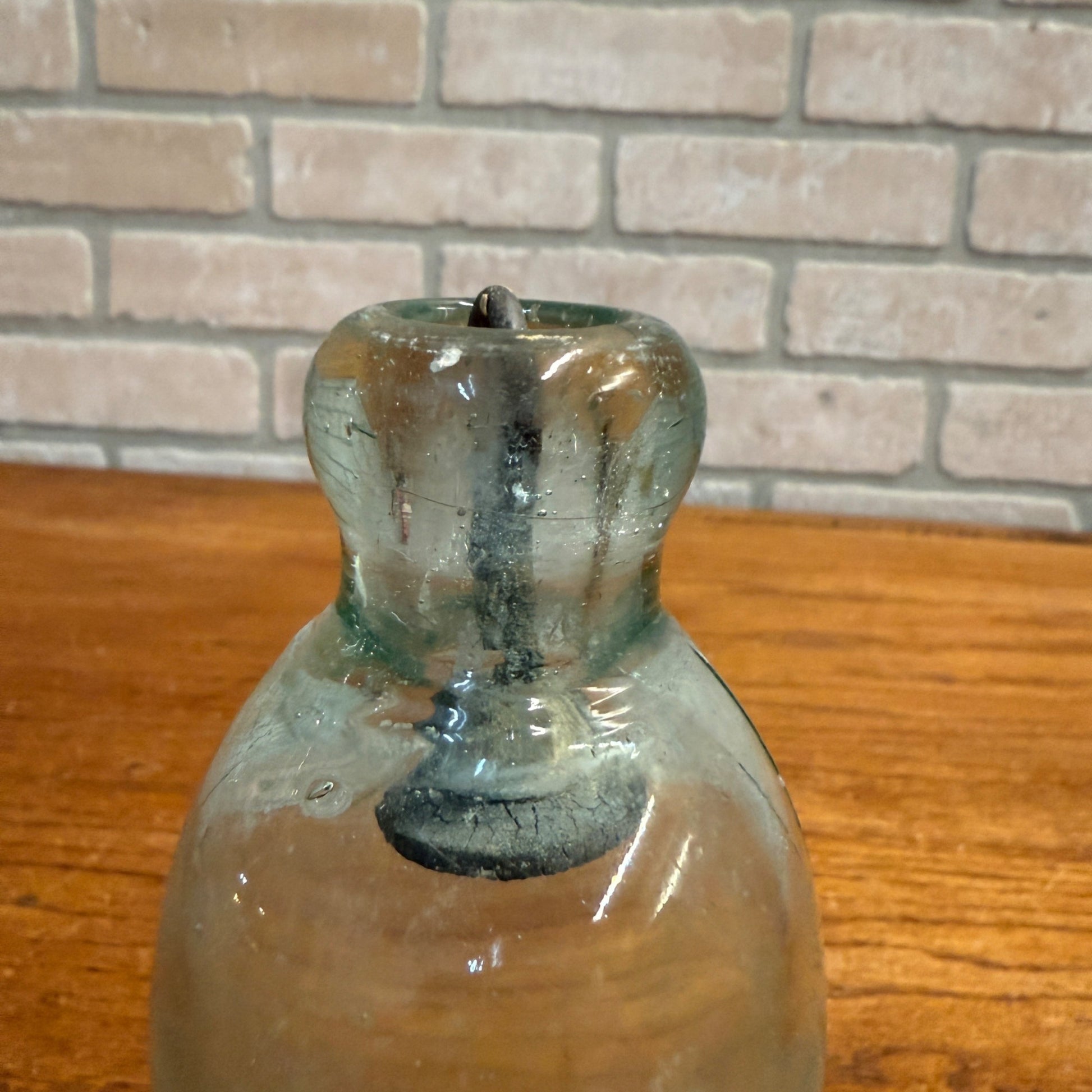 RARE Antique Edw. Koepke -- West Bend, Wis -- Hutchinson Soda Blob Bottle WI