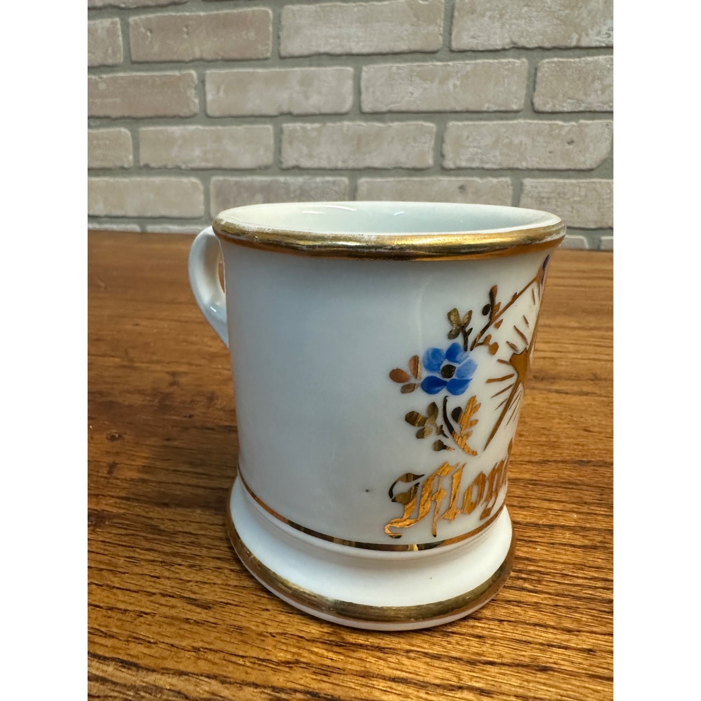 Antique Occupational Shaving Mug Freemasons Masonic Free Mason Felda Germany