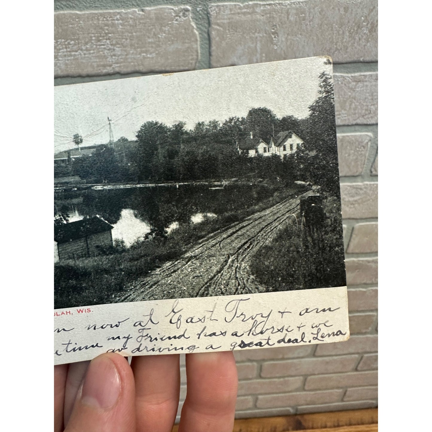 McGraw's Cottages Lake Beulah Wisconsin Vintage Postcard Wis WI