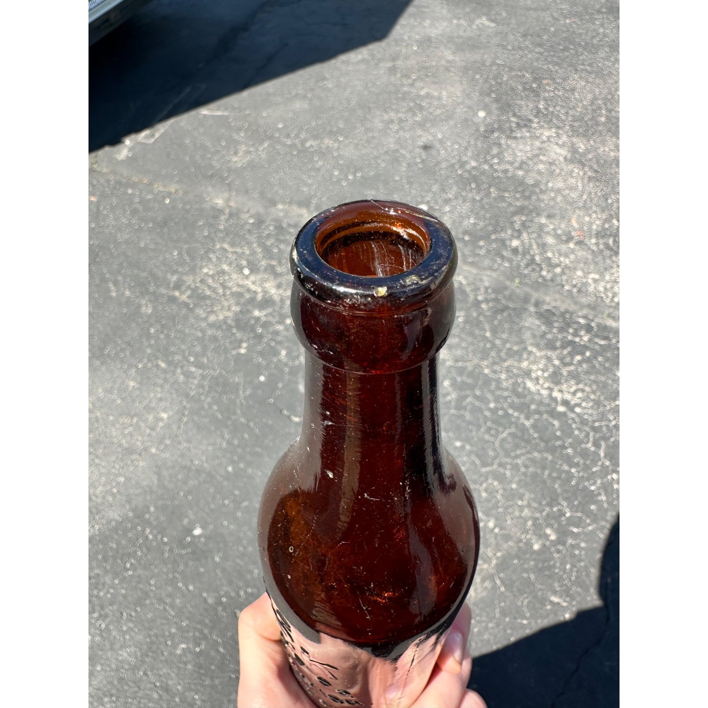 Antique Park Brewing Co Beer Bottle Hancock Michigan Amber