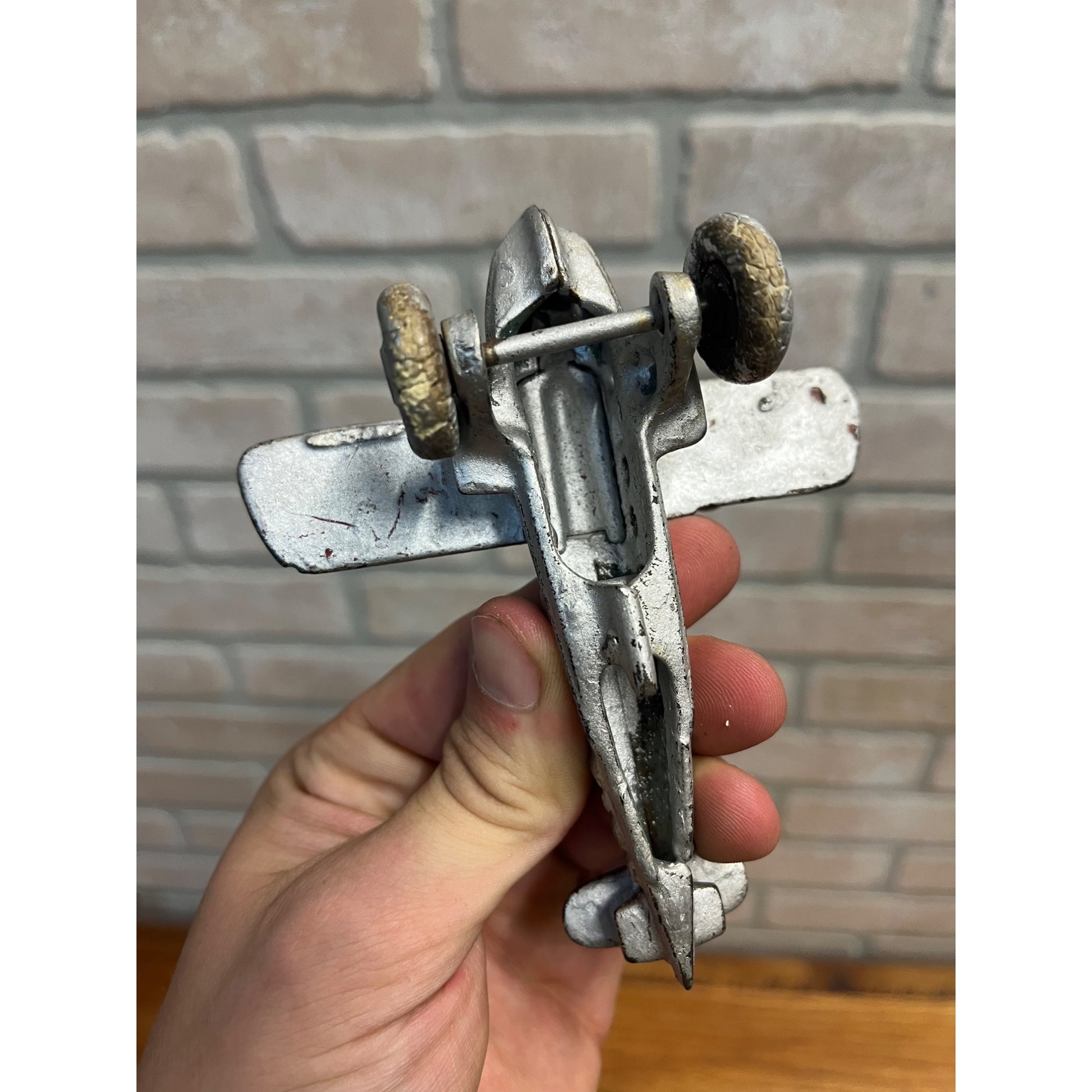 Vintage Hubley Cast Iron DO-X Toy Airplane Seaplane - Repainted 4.5"