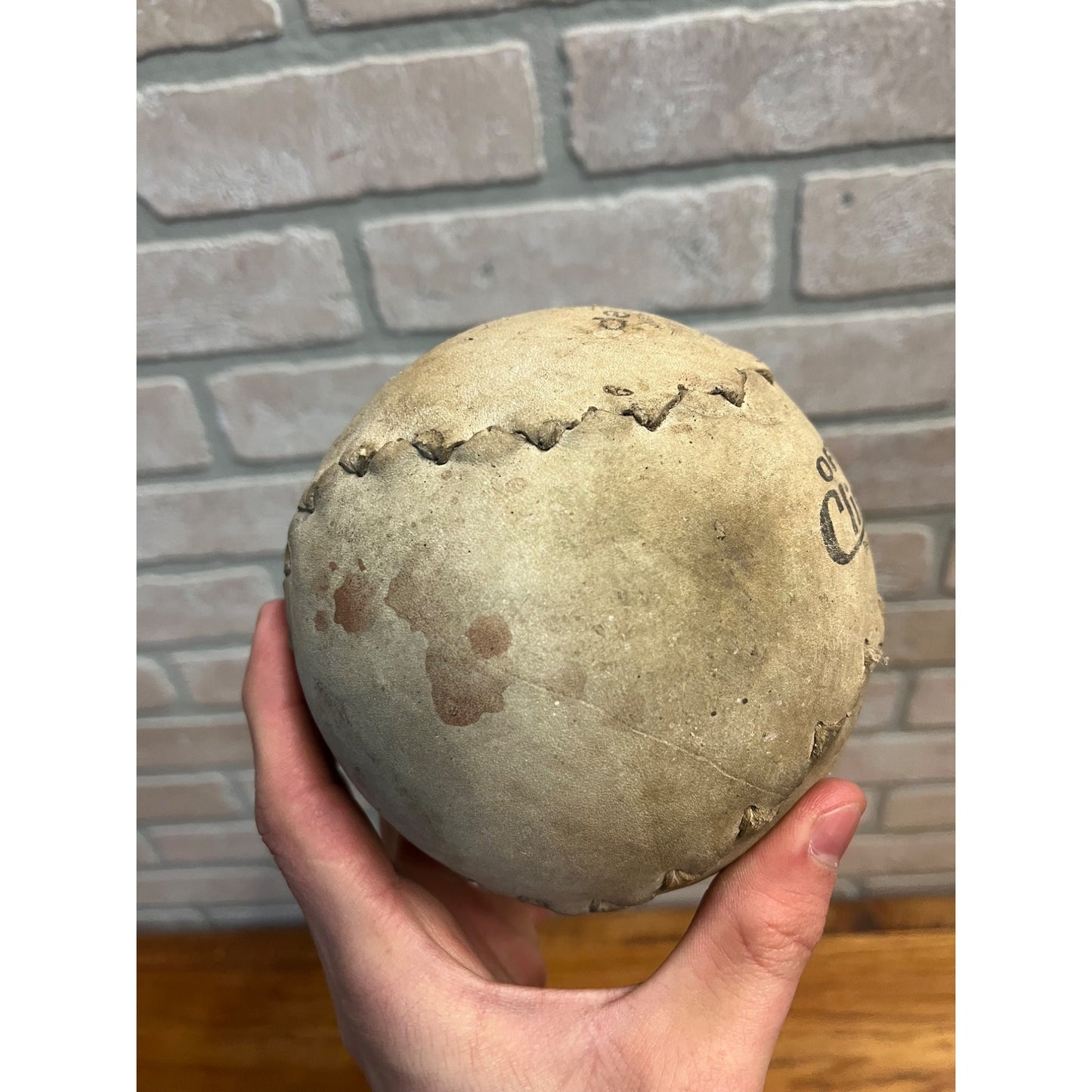 Old Softball Official Clincher DeBeer and Son Antique Ball Vintage Collectible