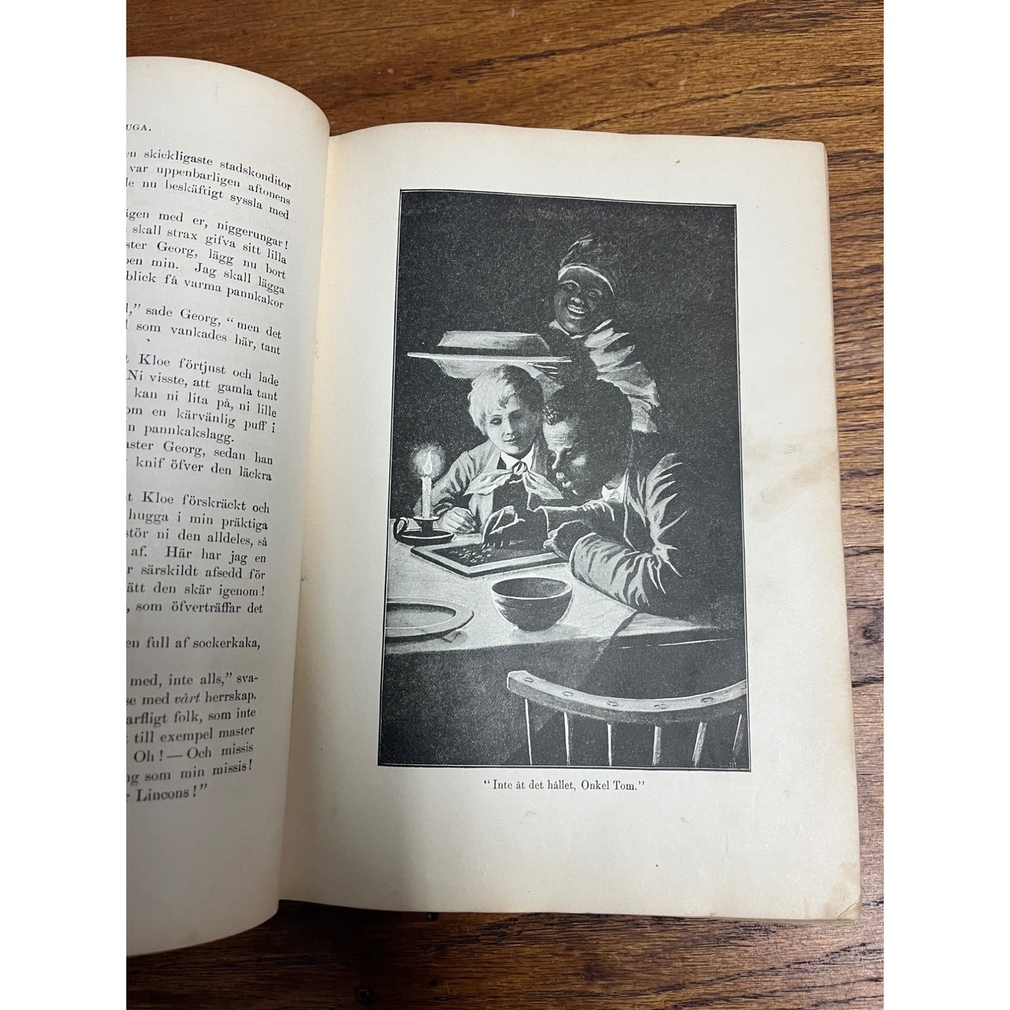 1897 Swedish Onkel Tom's Stuga Beecher Stowe Hardcover Book Antique Vintage