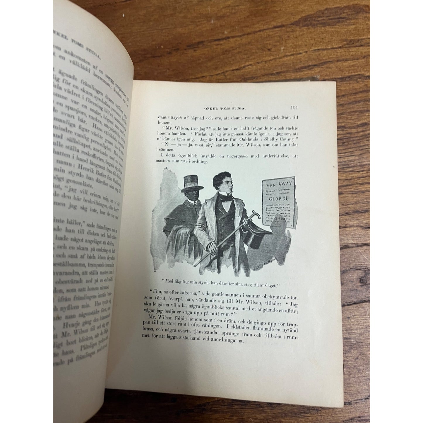1897 Swedish Onkel Tom's Stuga Beecher Stowe Hardcover Book Antique Vintage
