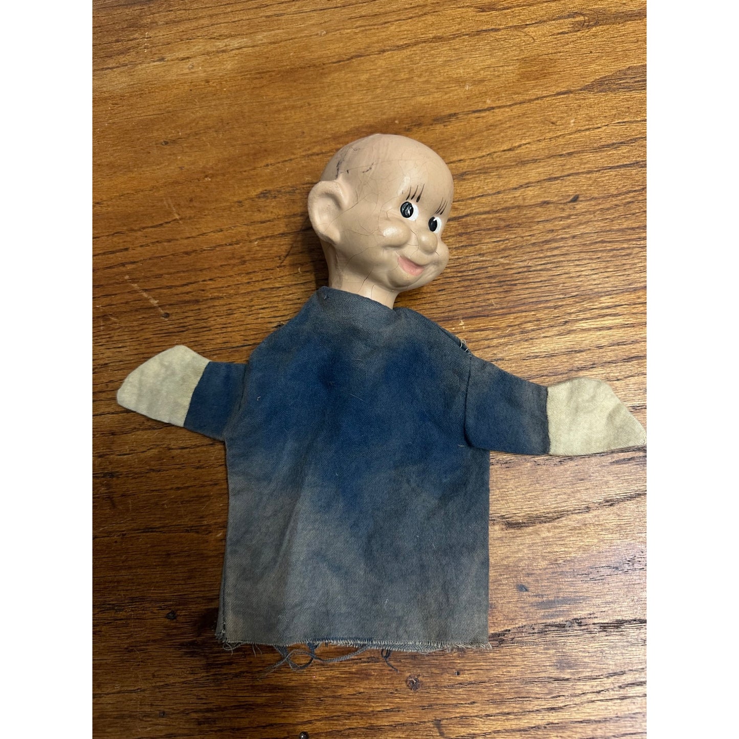Vintage Dopey Hand Puppet Snow White Seven Dwarfs Composition Head