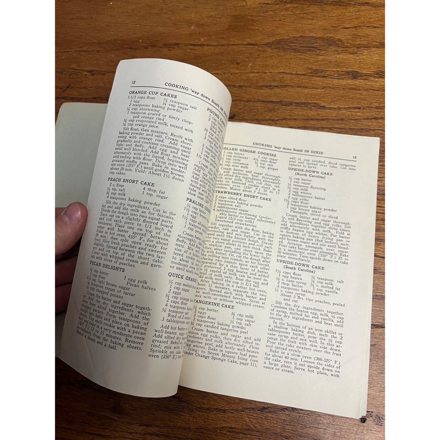 Original 1949 – Cooking ’Way Down South in Dixie, Southern Cookbook