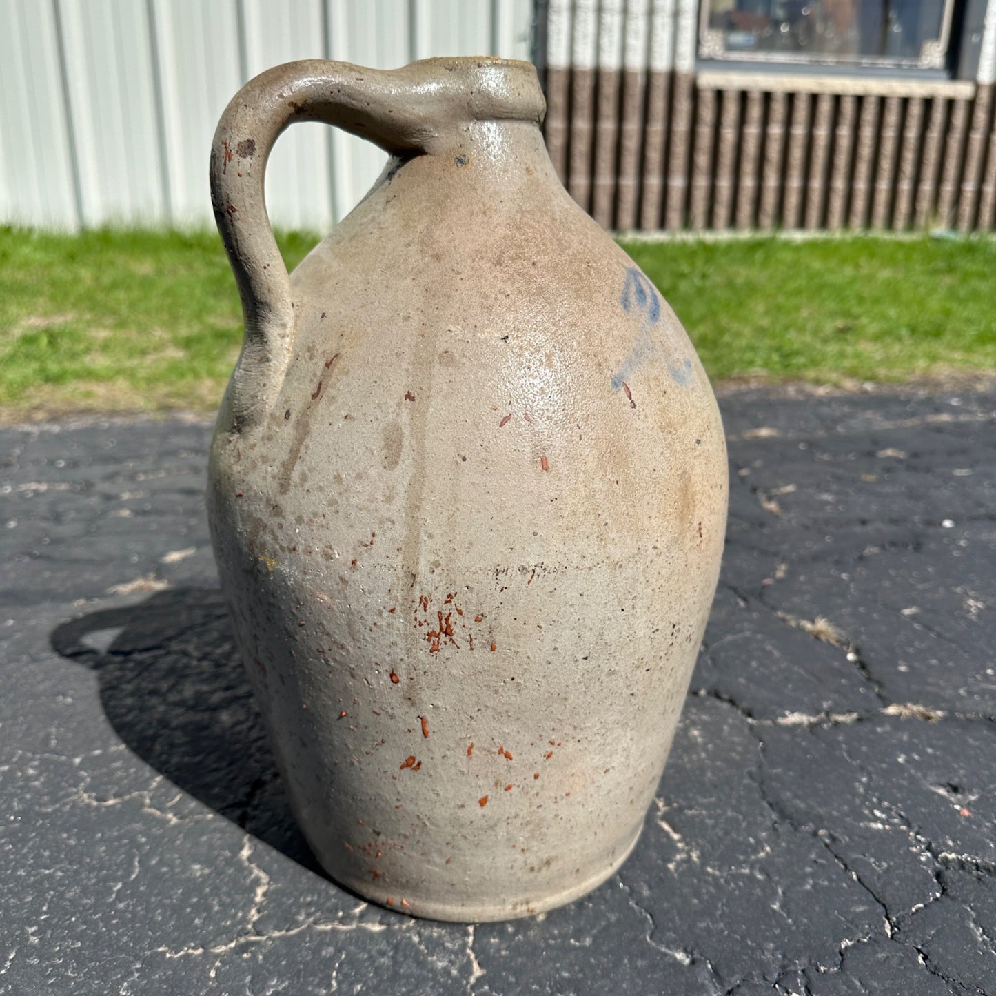 Antique Maxfield Milwaukee Wisconsin Stoneware Jug Salt Glaze