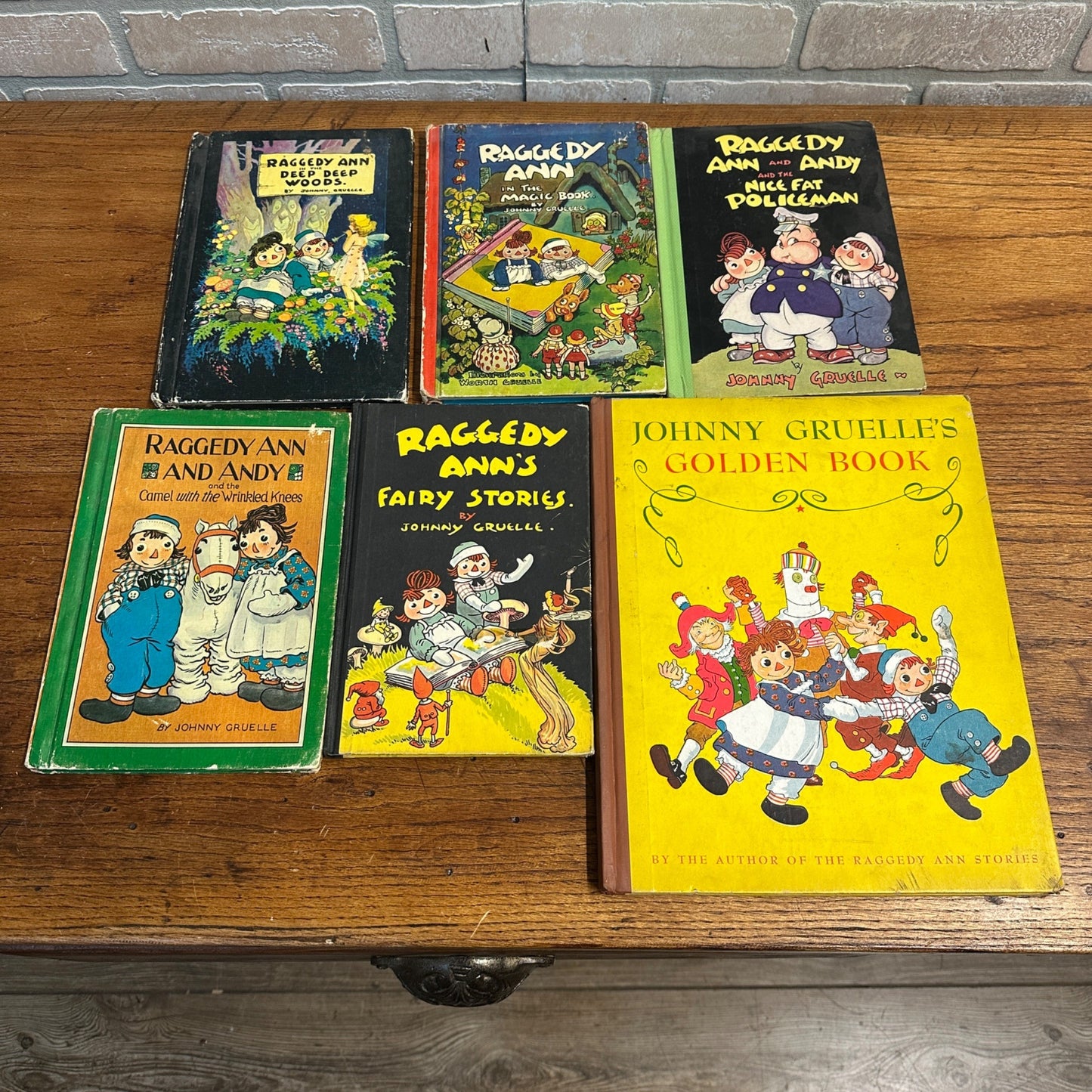 Vintage Raggedy Ann Book Lot 1930s-1950s Lot of 5 Gruelle Childrens Books