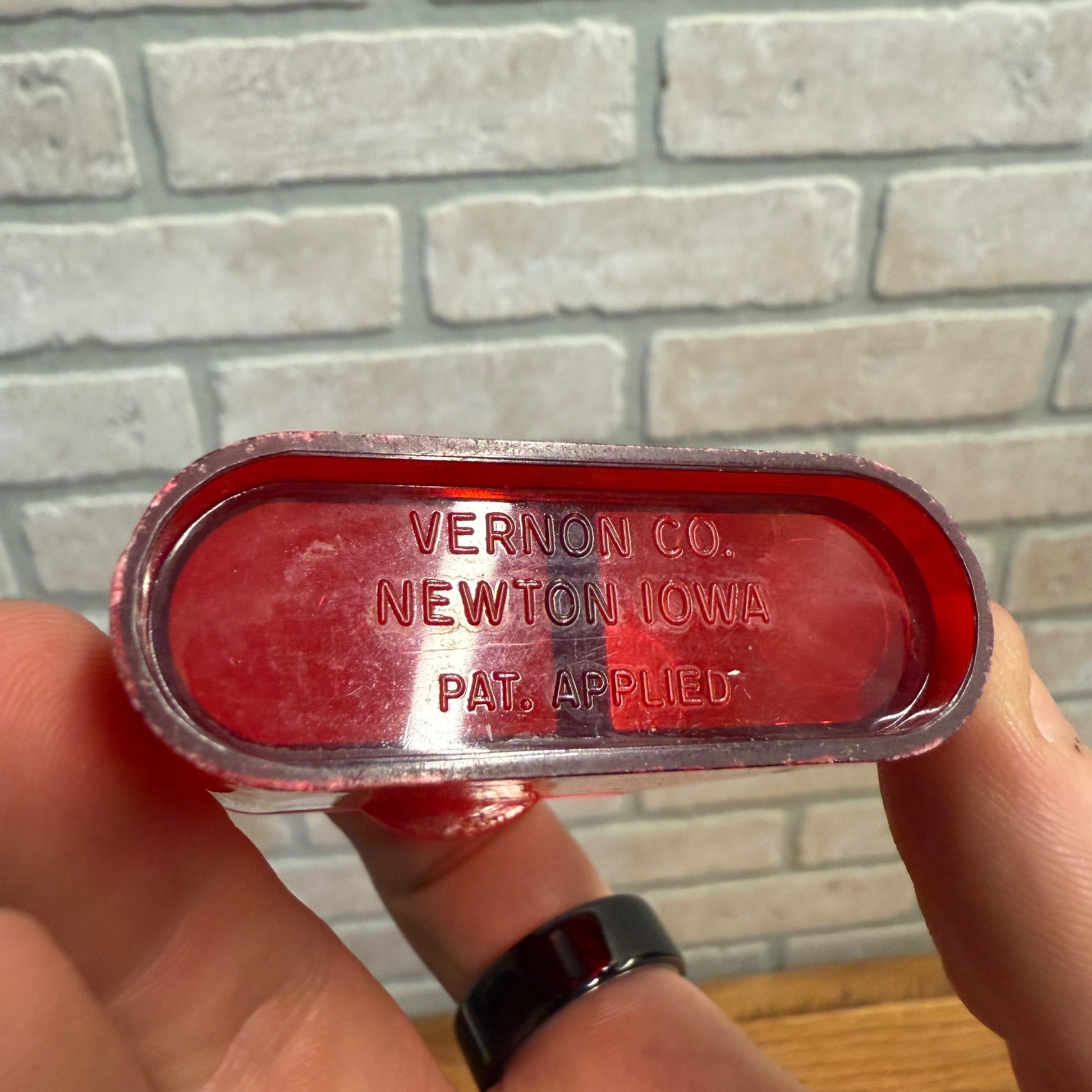 Vintage Wadhams Mobil Service Station Advertising Clip & Salt Shaker Barton Wis