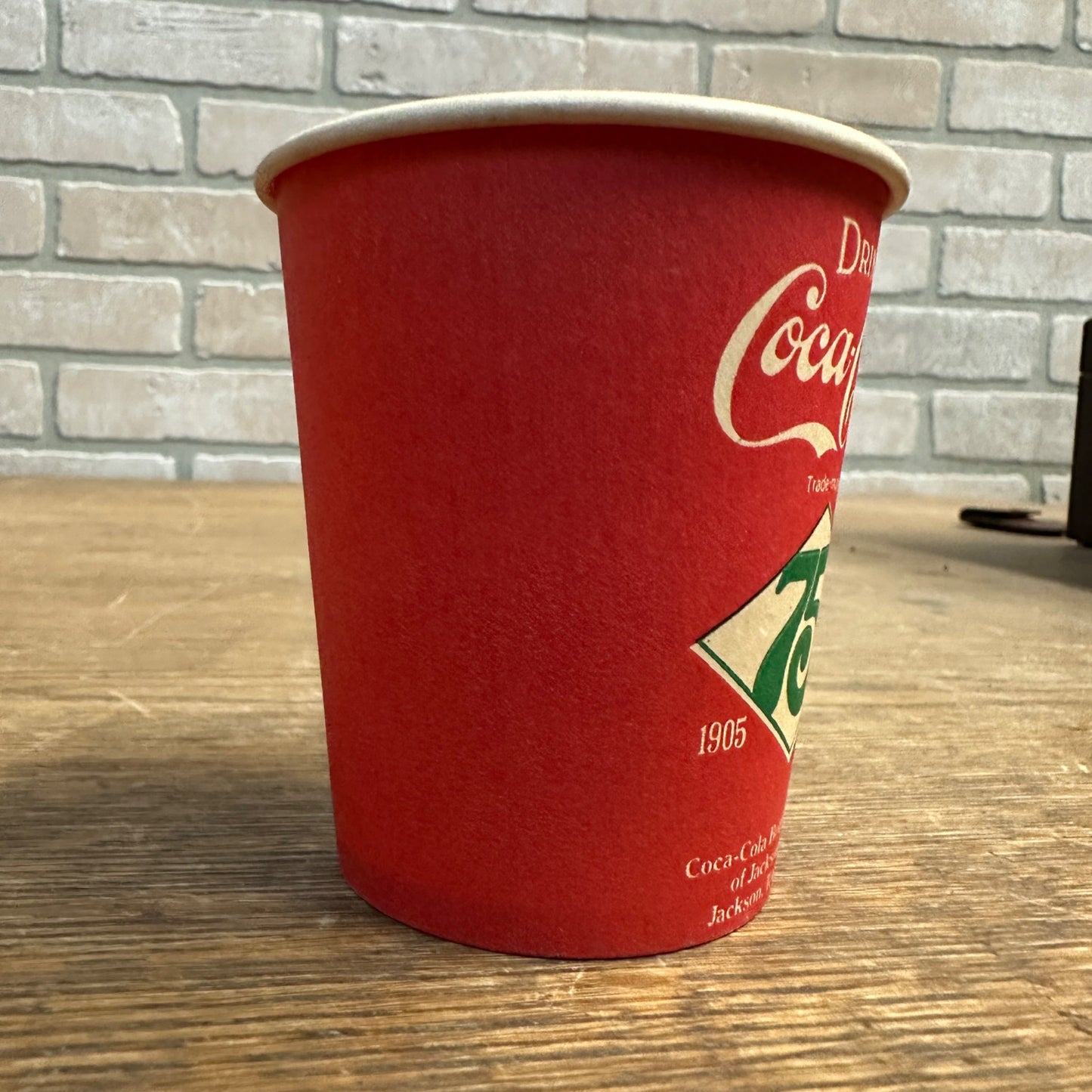 Coca Cola 75th Anniversary 1980 Soda Paper Cup Jackson Tennessee