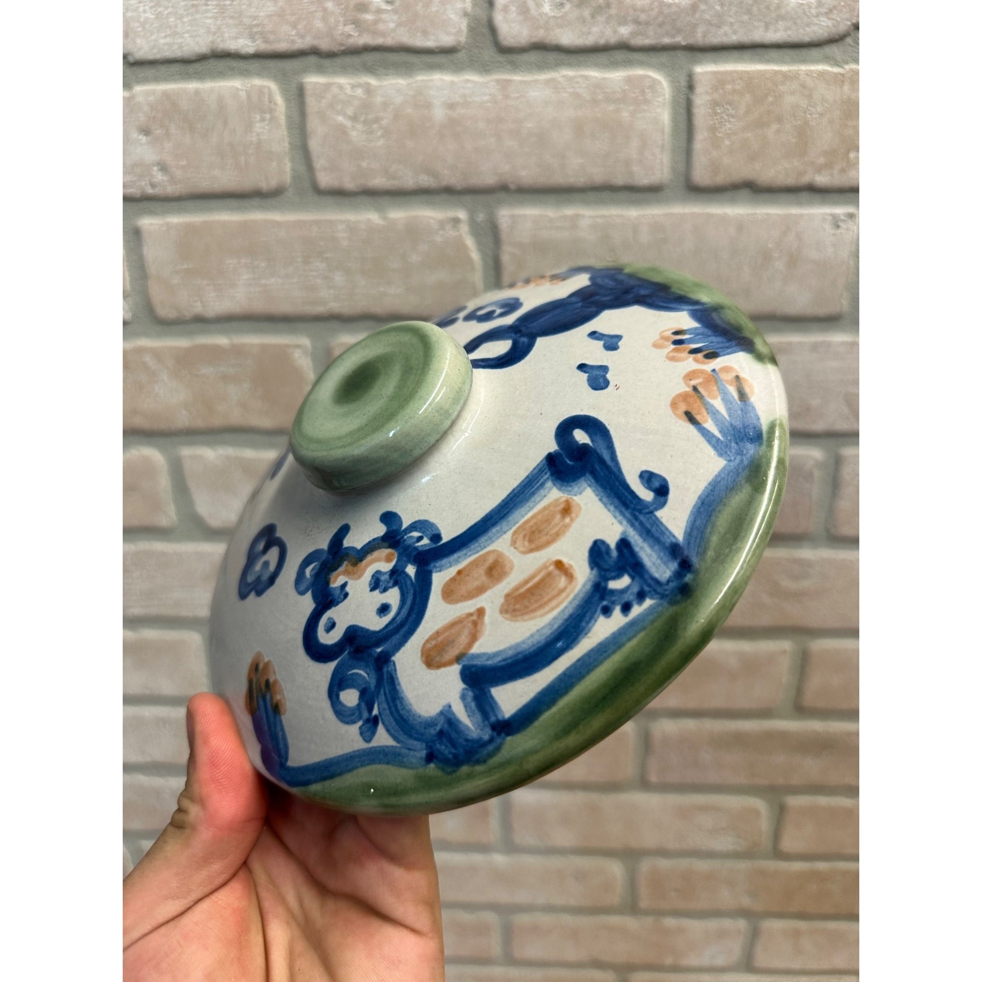 MA Hadley Replacement Lid 7-1/8" Farm Animals Pottery Cow Pig Casserole
