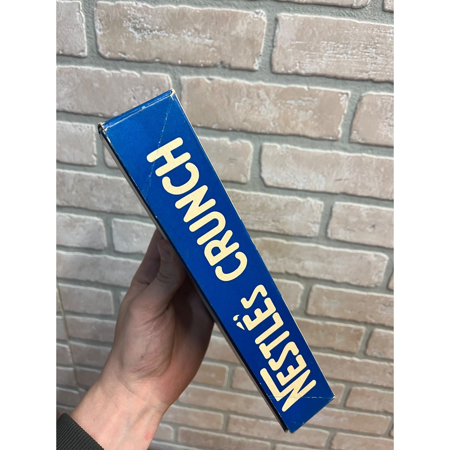 Vintage 1940s Nestle's Crunch Candy Bar Empty Cardboard Display Box