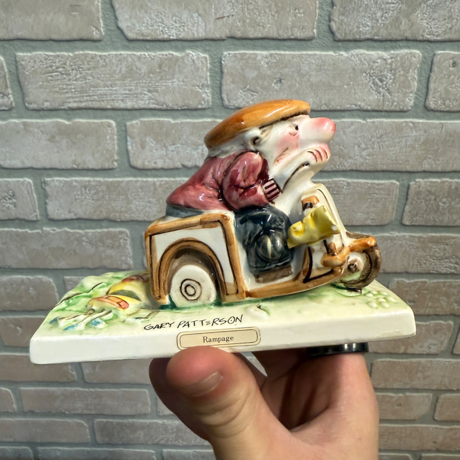 Gary Patterson Golf Figurine 1978 Dave Grossman Designs RAMPAGE Ceramic