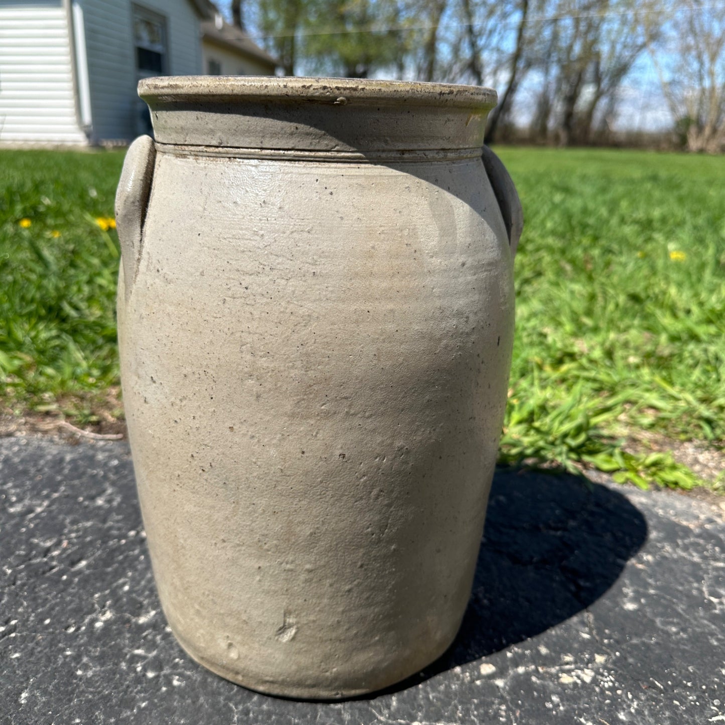 3 Gall Milwaukee Stoneware Co Wisconsin Ornately Decorated Cobalt Crock Churn