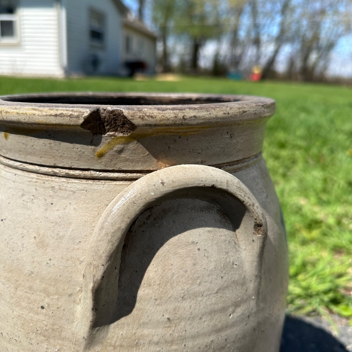 3 Gall Milwaukee Stoneware Co Wisconsin Ornately Decorated Cobalt Crock Churn